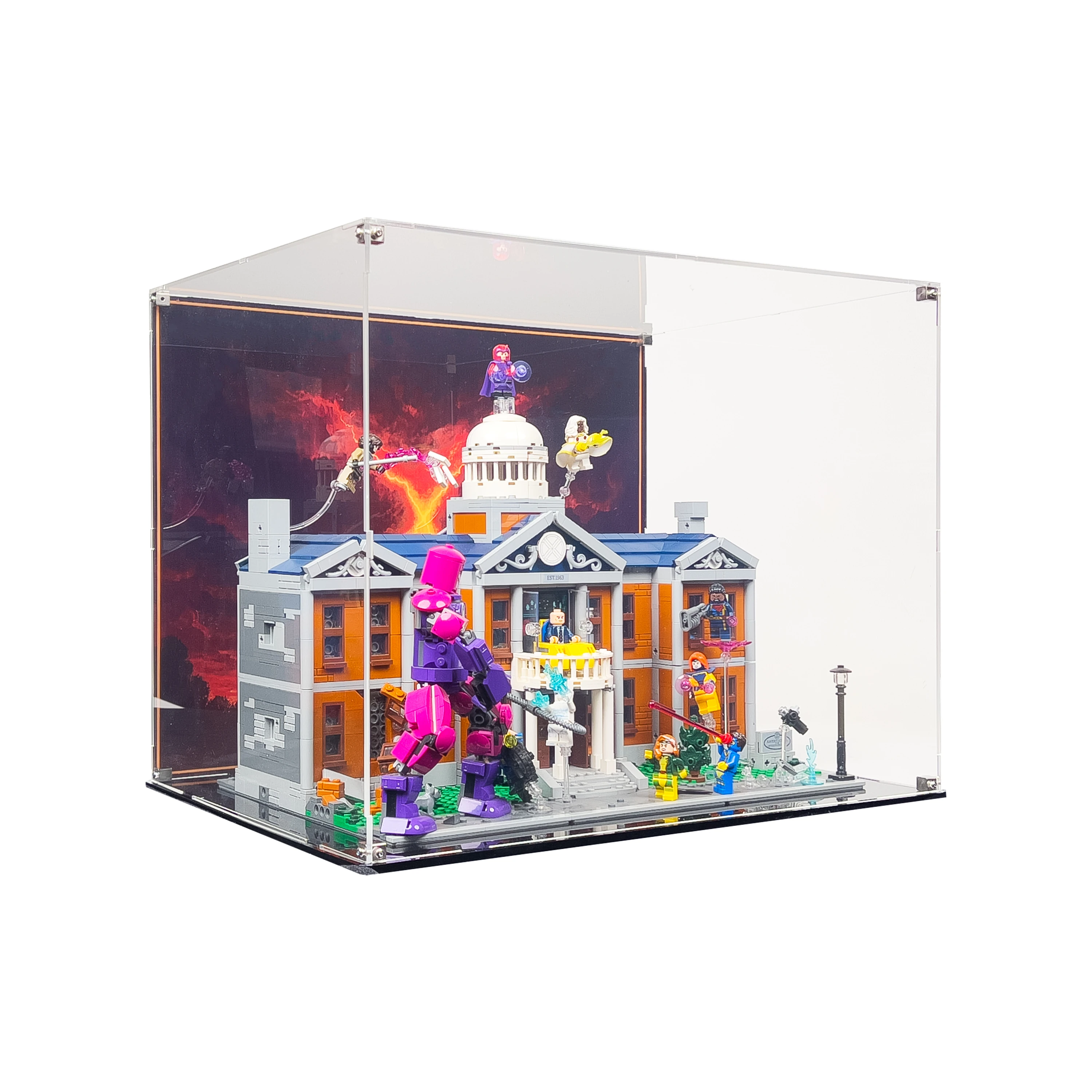LEGO® Marvel: X-Men: X-Mansion (76294) için Sergileme Vitrini