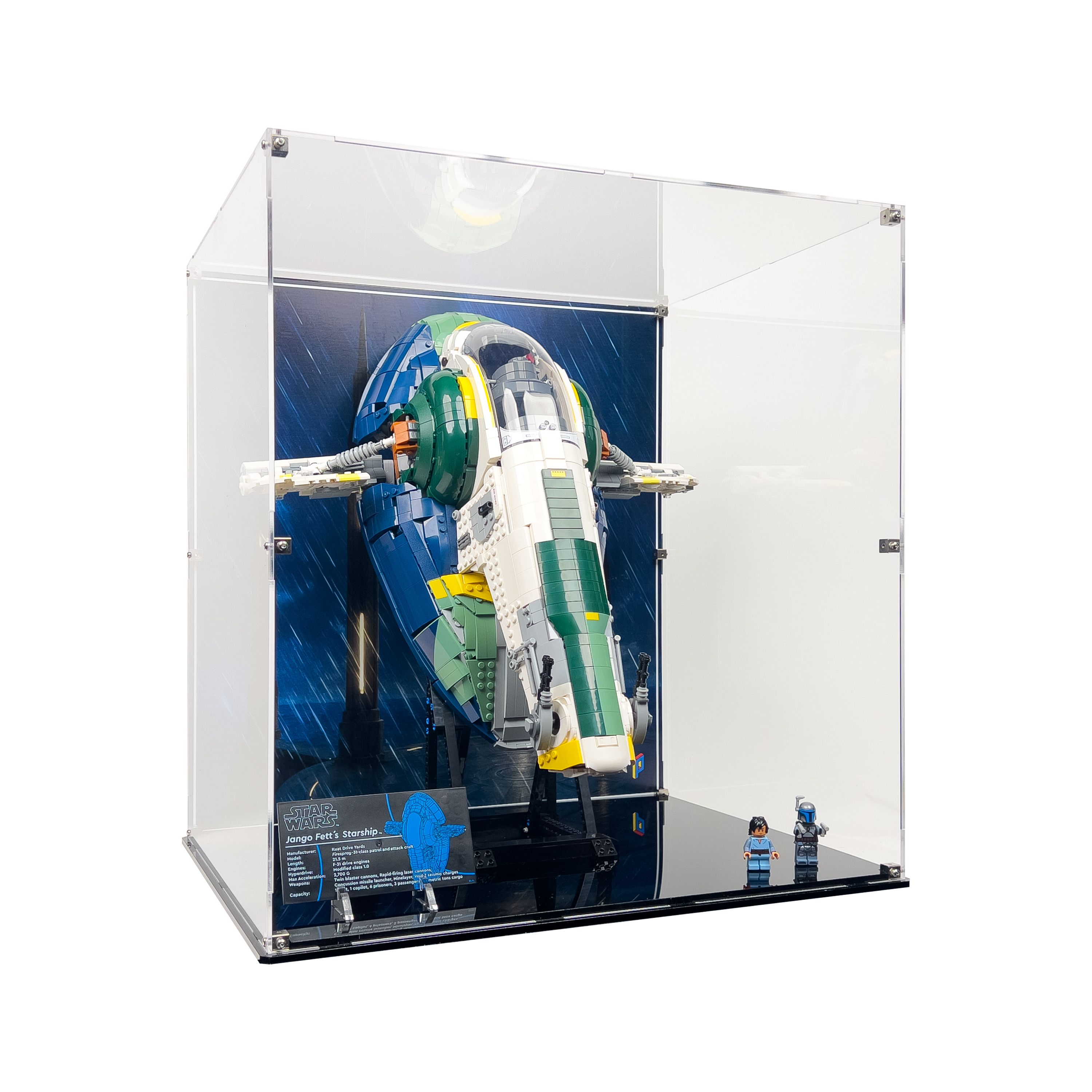 LEGO® Star Wars: Jango Fett'in Firespray Sınıfı Starship'i (75409) için Sergileme Vitrini