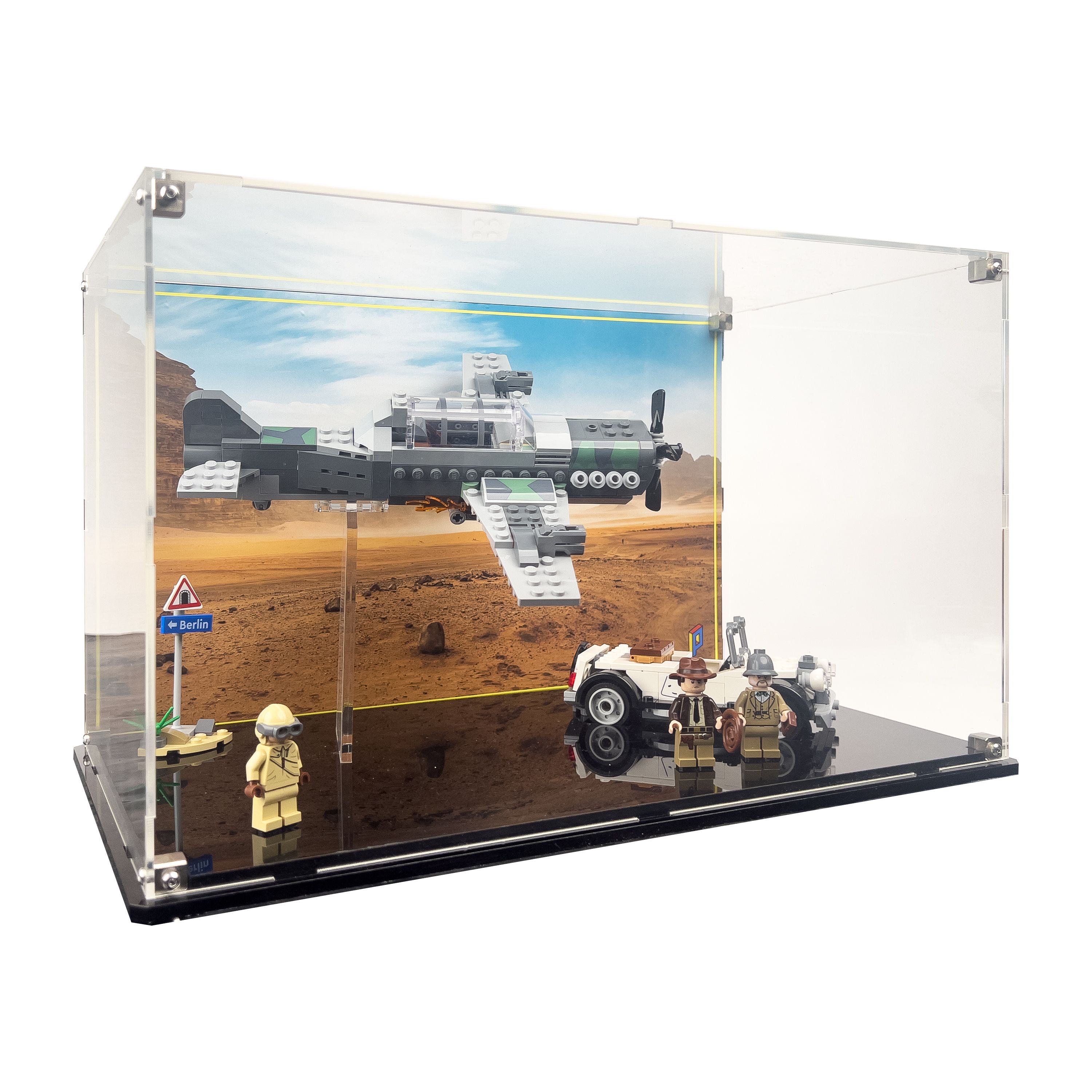 Display Case for LEGO® Indiana Jones™ Fighter Plane Chase (77012)