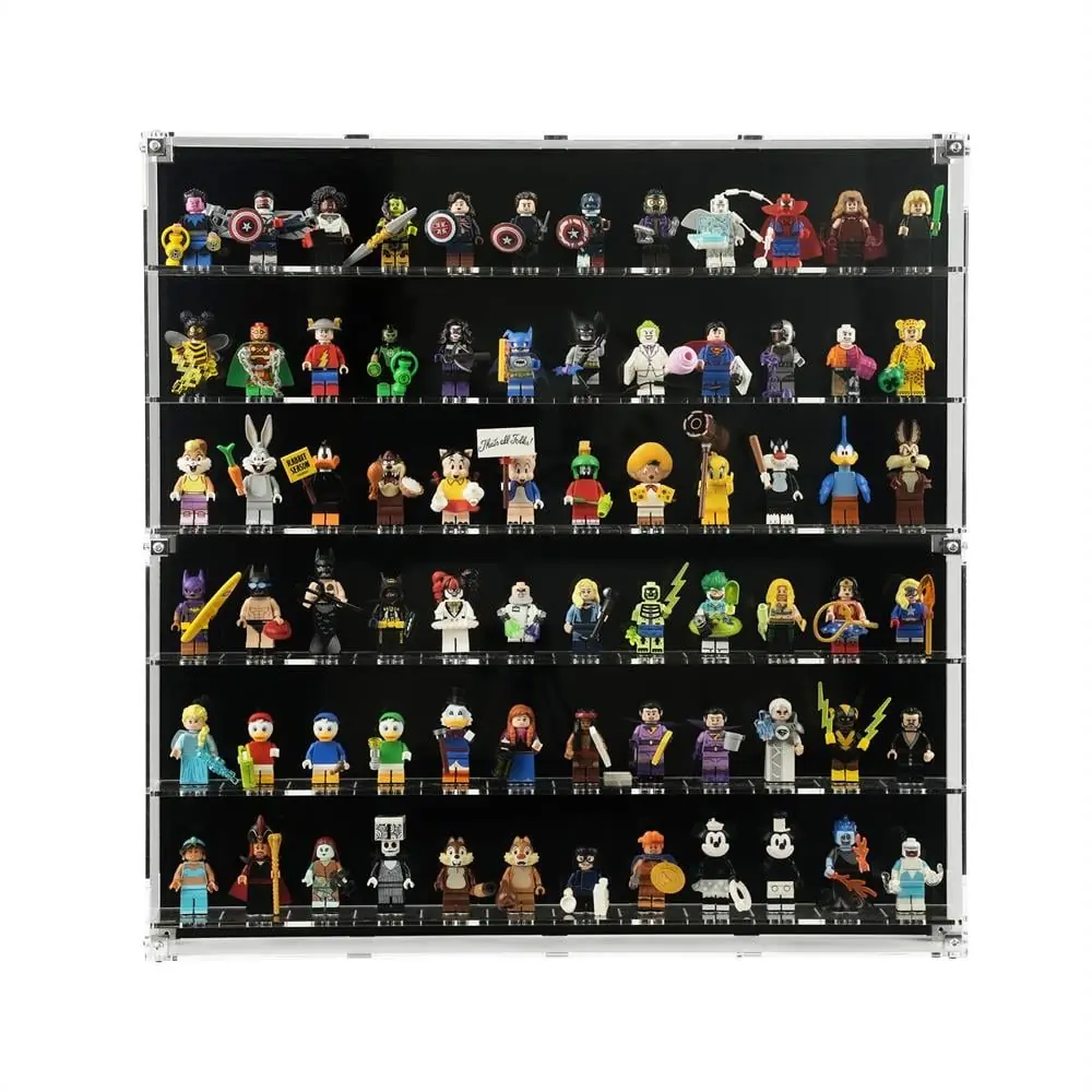 Wall Mounted Display Case for 72 LEGO® Minifigures