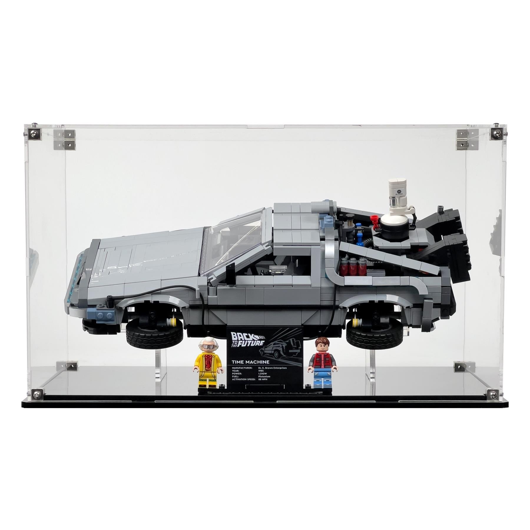 Display Case for LEGO® Icons: Back to the Future Time Machine (10300)