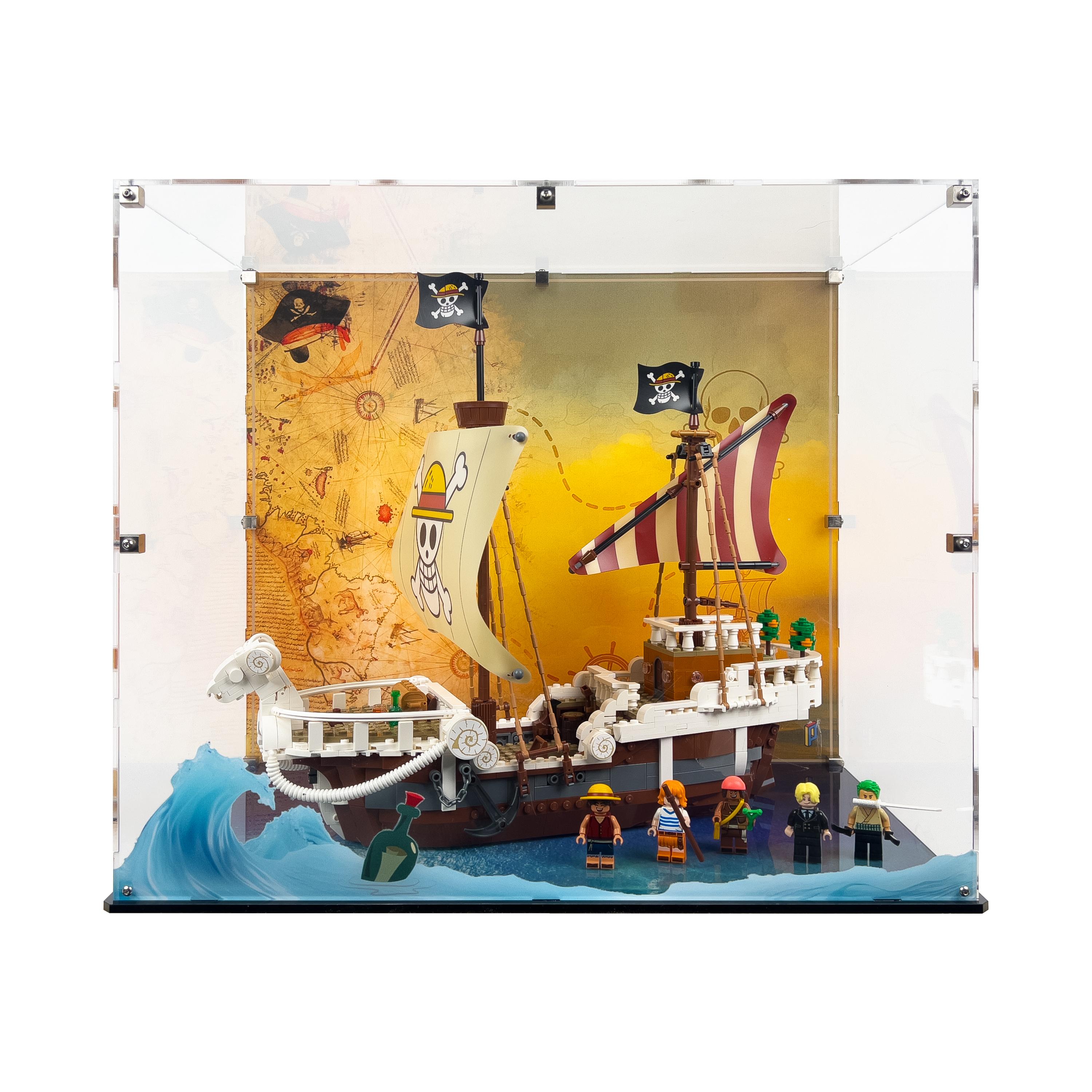 LEGO® One Piece: Going Merry Korsan Gemisi (75639) için Sergileme Vitrini
