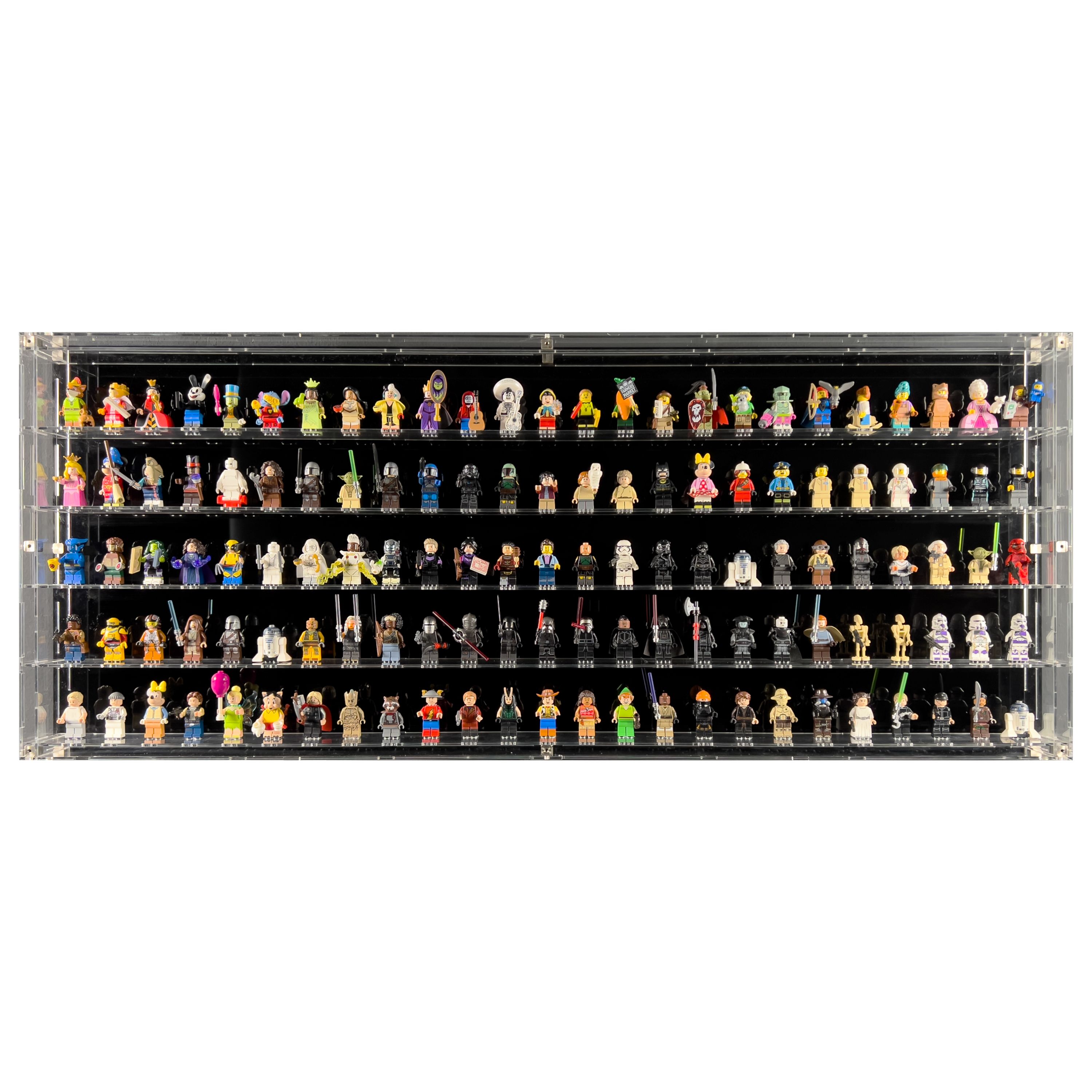 LEGO® Minifigürleri için 125'li Duvara Monte Sergileme Vitrini