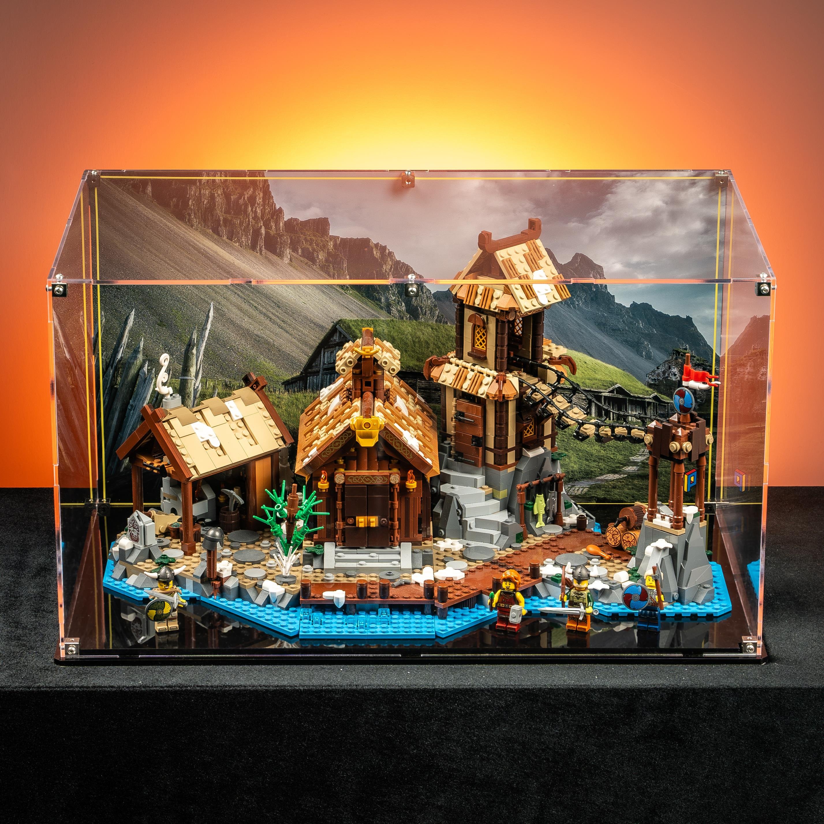 Display Case for LEGO® Ideas: Viking Village (21343)