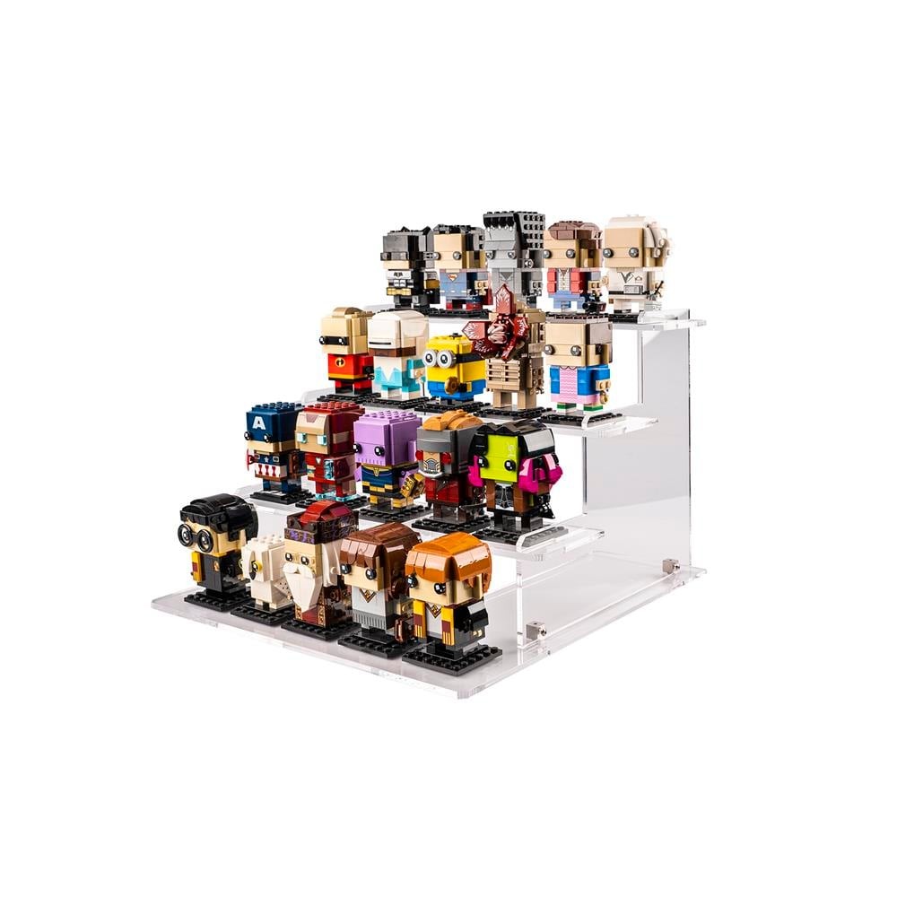 LEGO® BrickHeadz için IKEA® Detolf Uyumlu Sergileme Standı