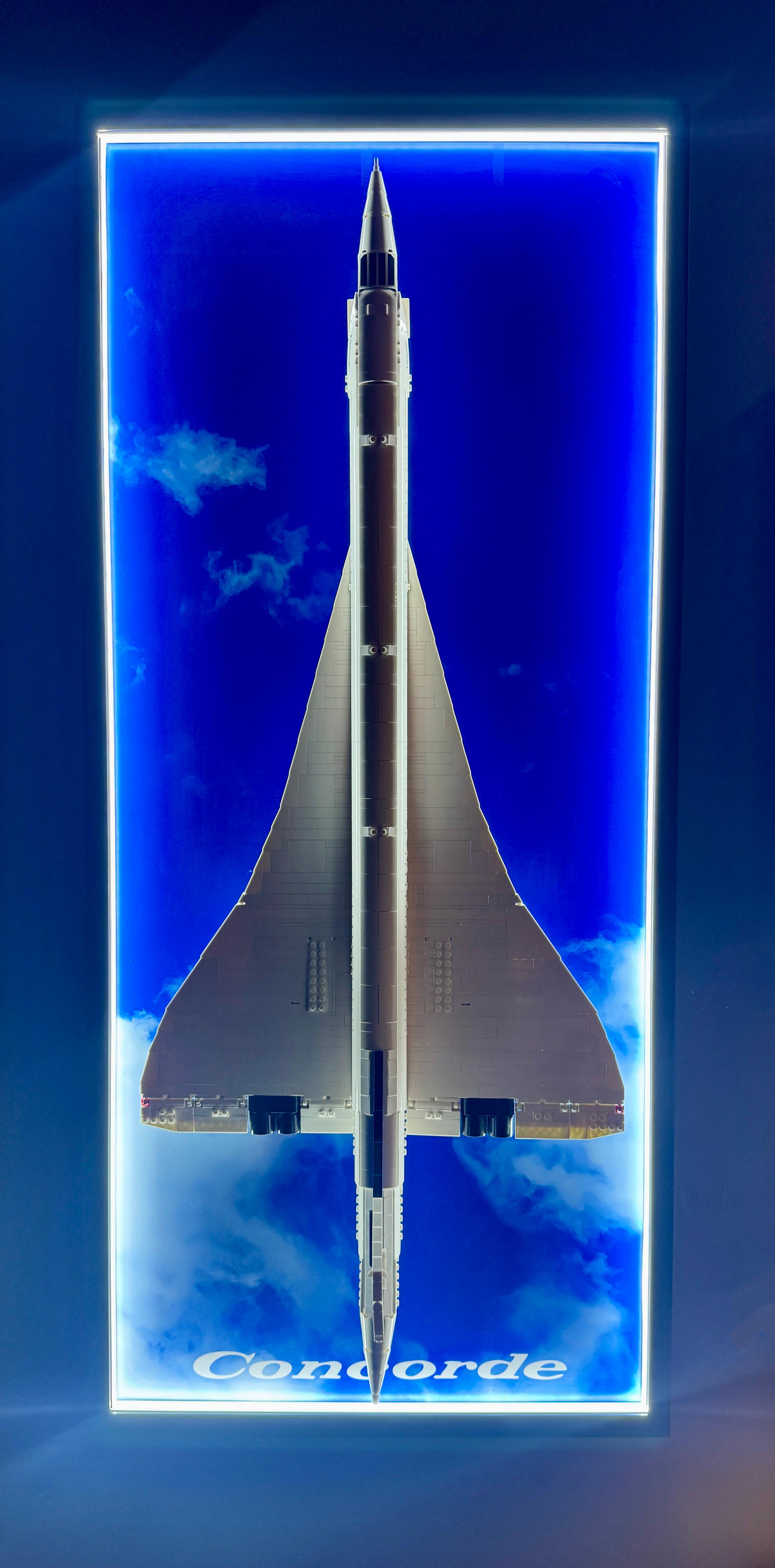 LEGO® Icons: Concorde (10318) için Işıklı Sergileme Çerçevesi