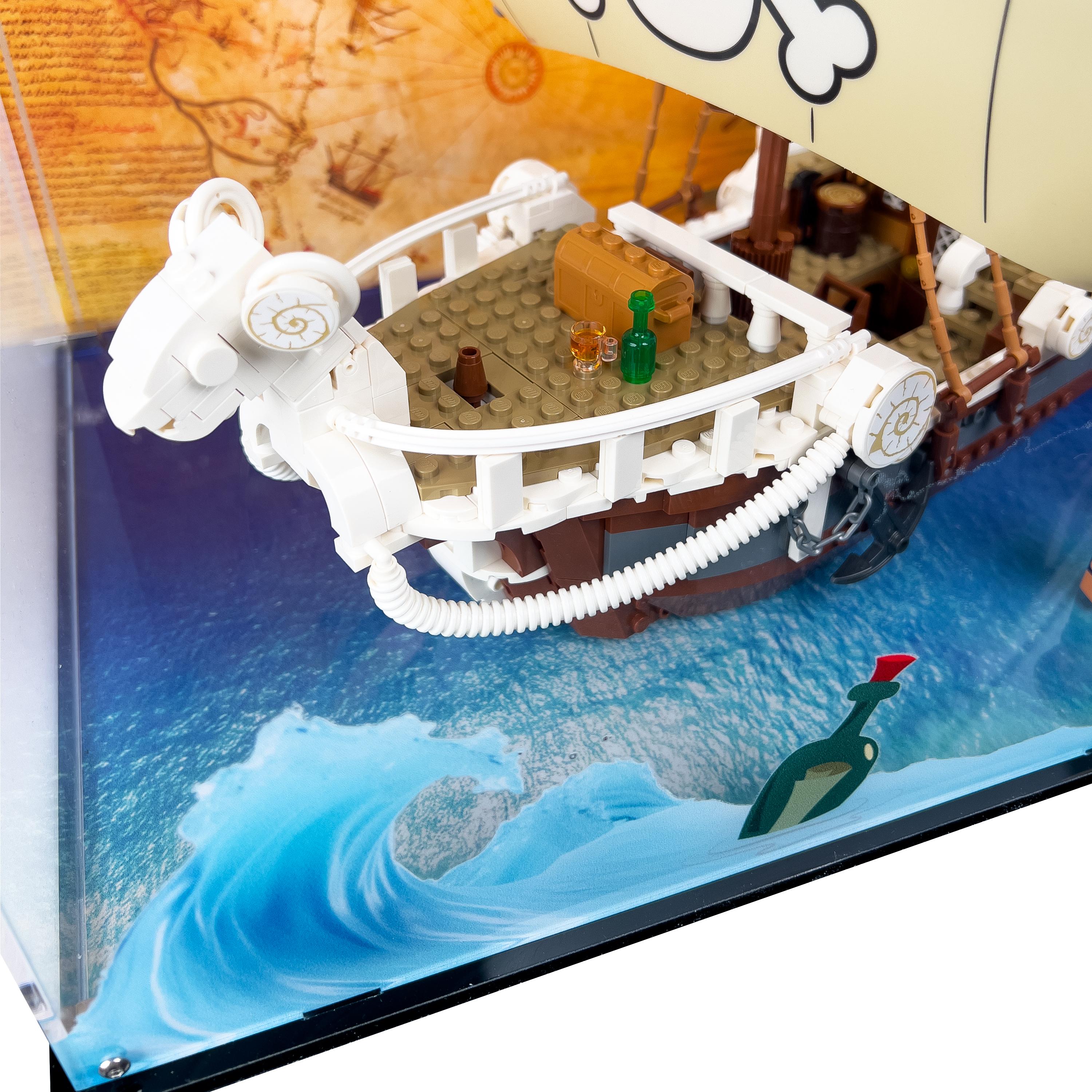 LEGO® One Piece: Going Merry Korsan Gemisi (75639) için Sergileme Vitrini