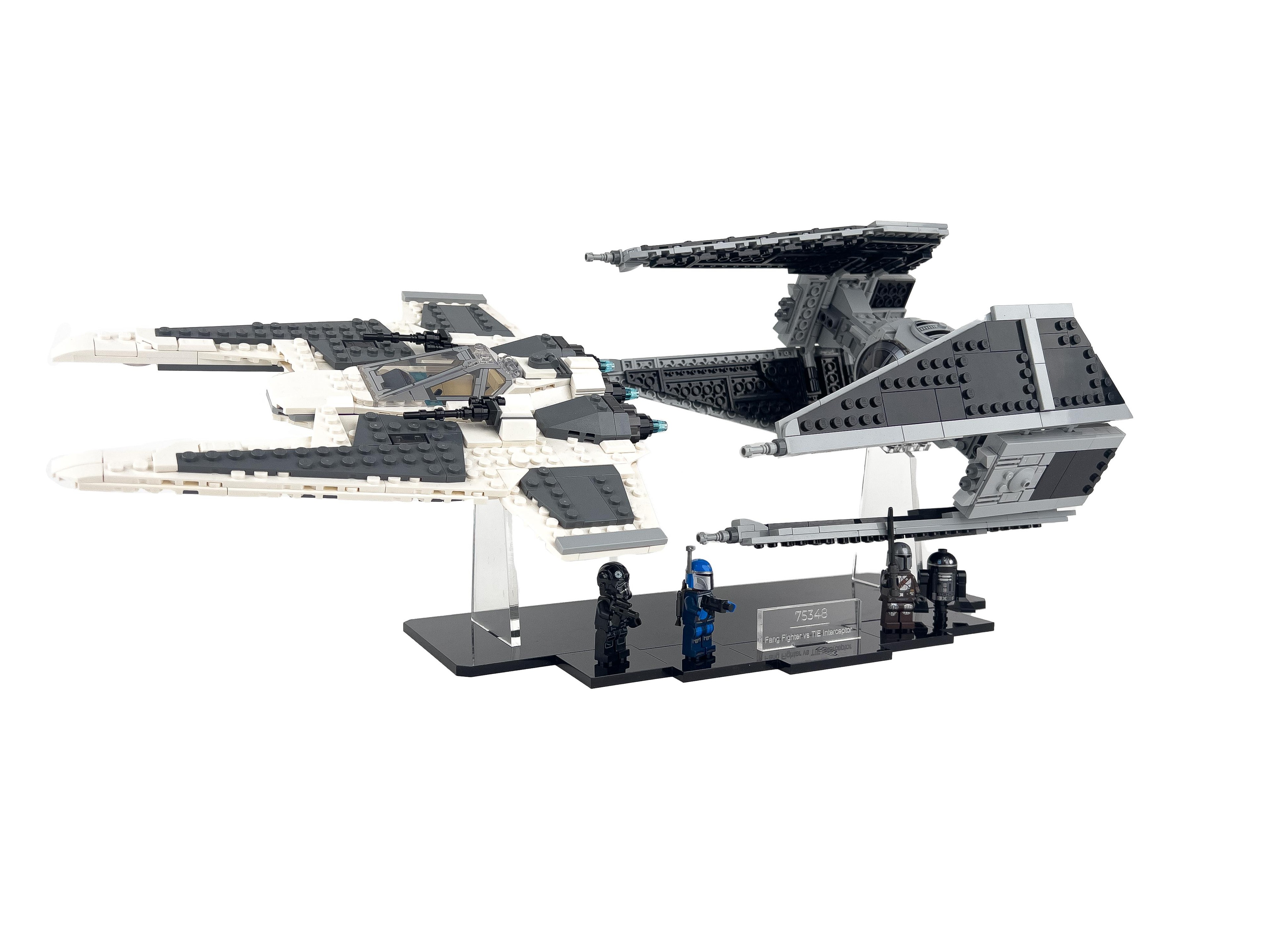 LEGO® Star Wars: Fang Fighter vs TIE Interceptor (75348) için Sergileme Standı