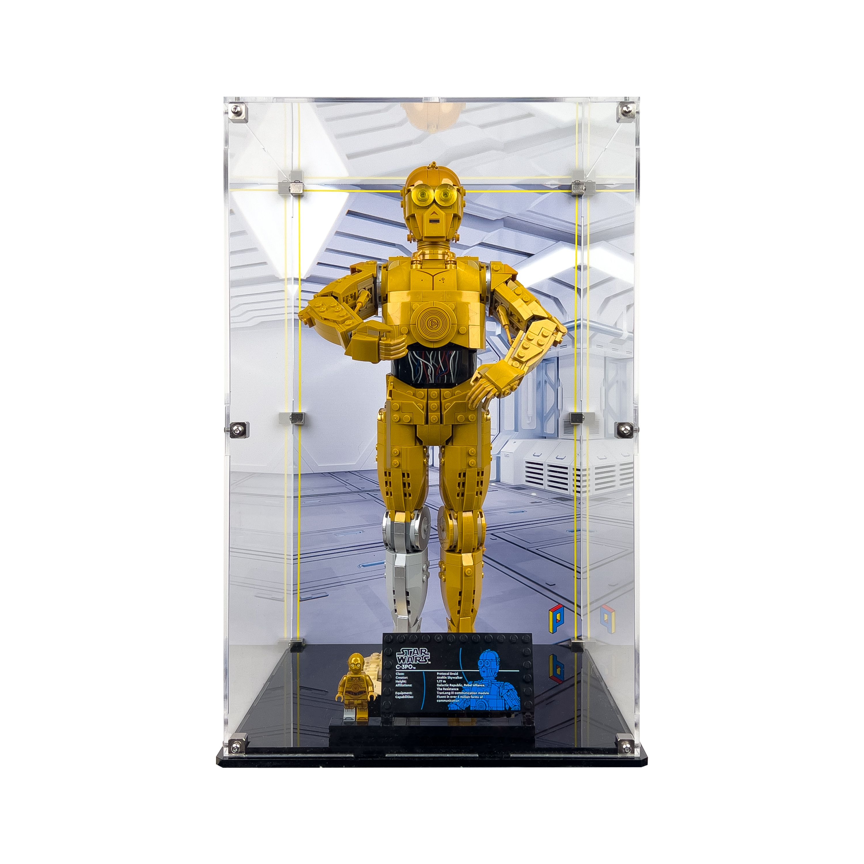 LEGO® Star Wars: C-3PO (75398) için Sergileme Vitrini