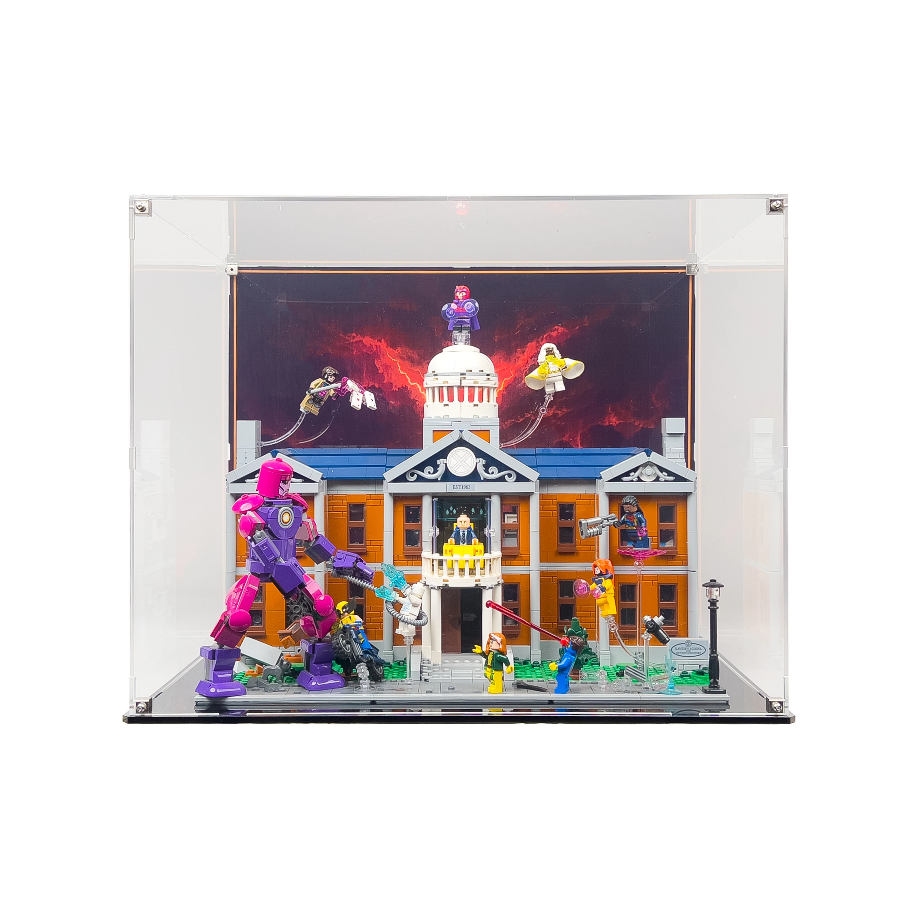 LEGO® Marvel: X-Men: X-Mansion (76294) için Sergileme Vitrini