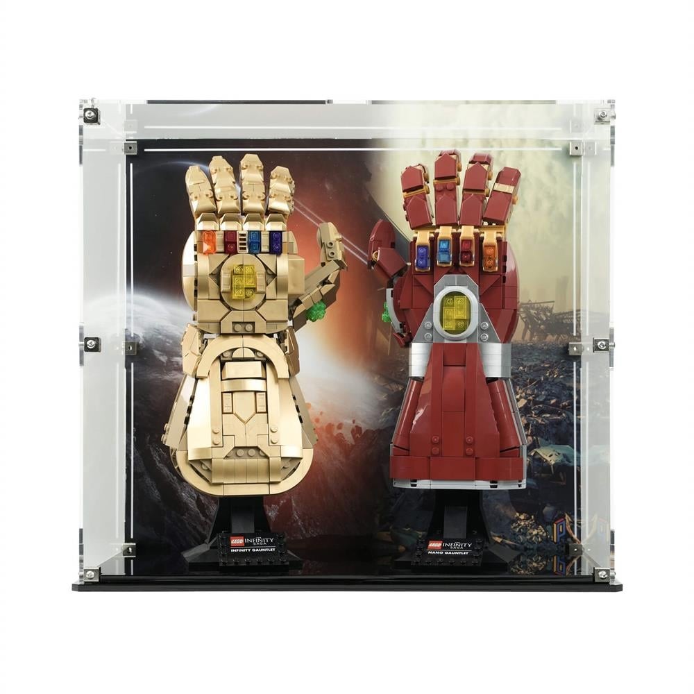 Display Case for LEGO® Marvel: Infinity Gauntlet and Nano Gauntlet (76191 &amp; 76223)