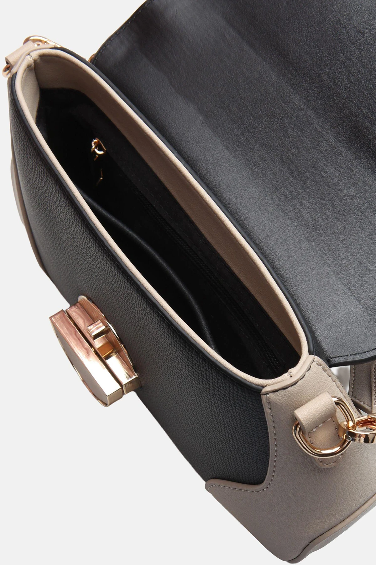 Günlük Kullanım Sienna Kadın Omuz Çantası - Siyah Vizon