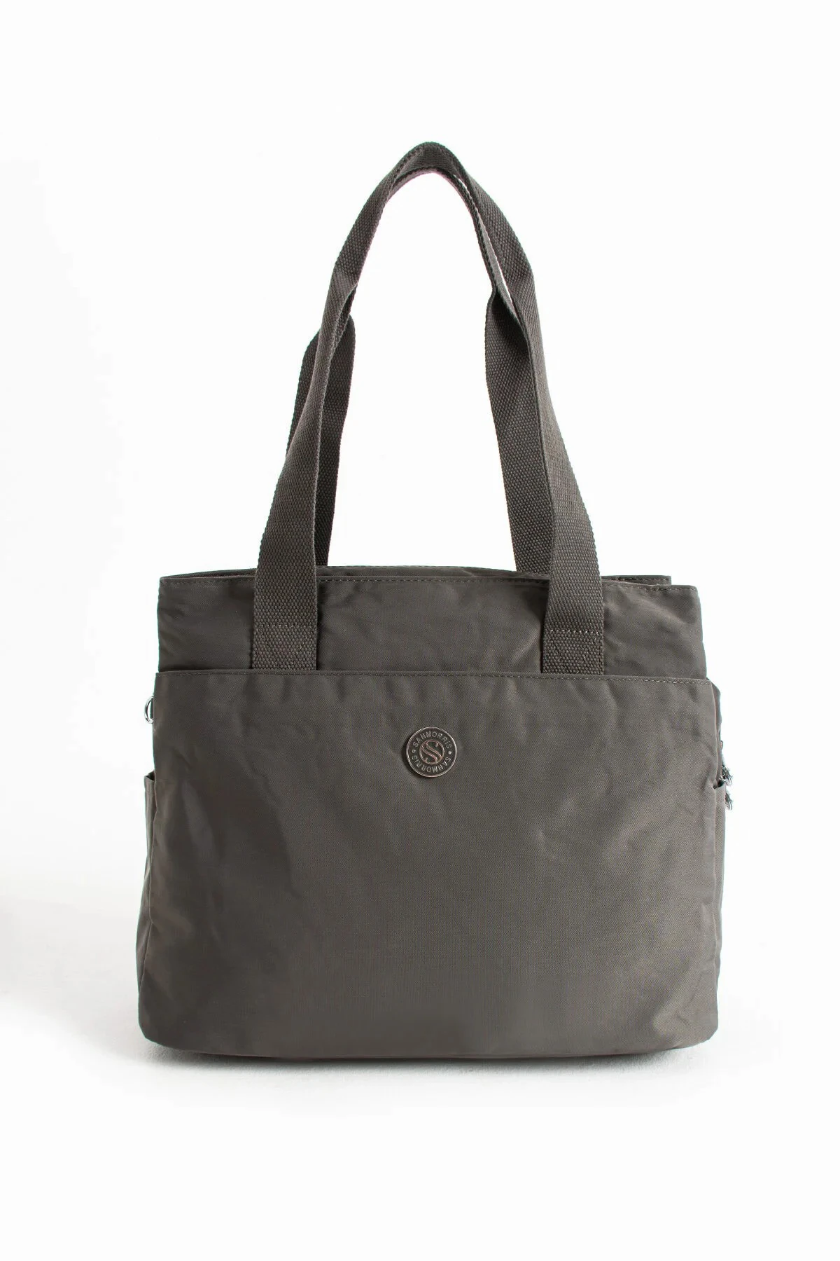 5 Gözlü Büyük Boy Suya Dayanıklı Saten Kumaş Omuz Çantası