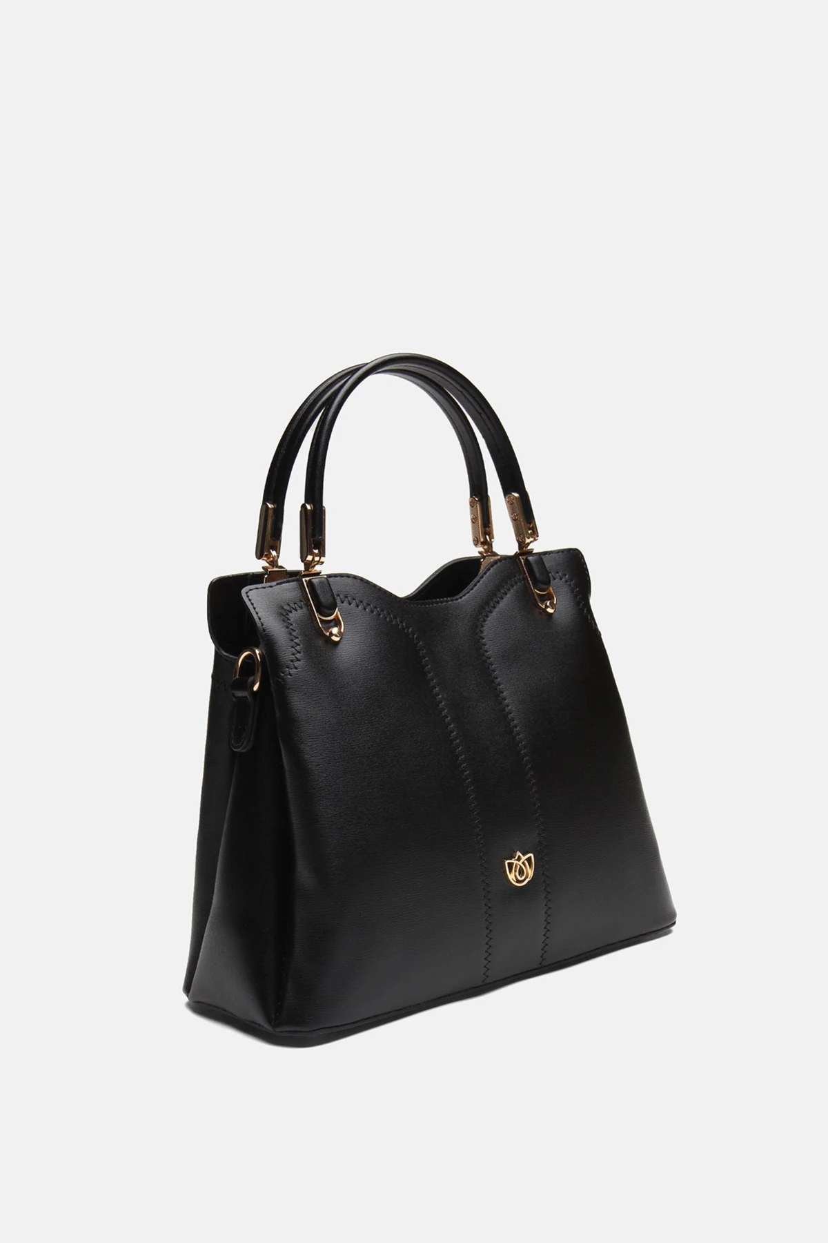 Nakış İşlemeli Valia Kadın El Çantası - Siyah