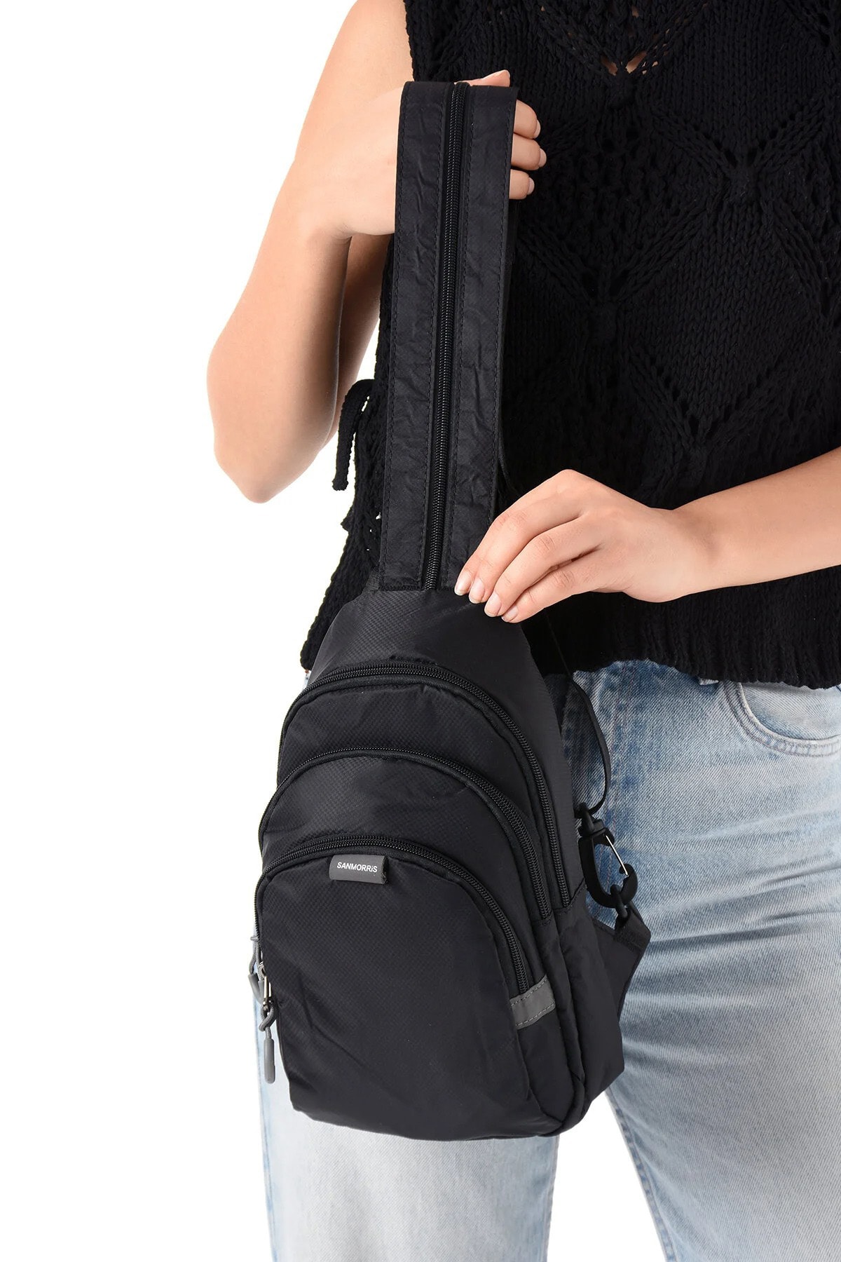 Suya Dayanıklı 3 Bölmeli Unisex Çapraz ve Sırt Çantası
