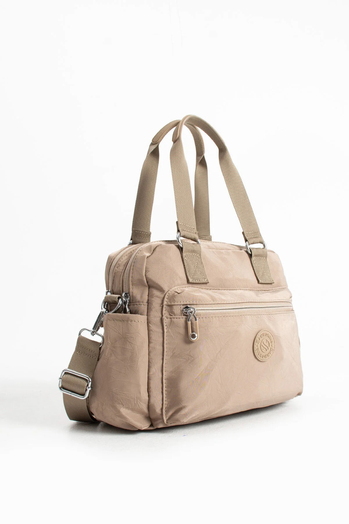 Paraşüt Kumaş 4 Bölmeli Çapraz Askılı El ve Omuz Çantası