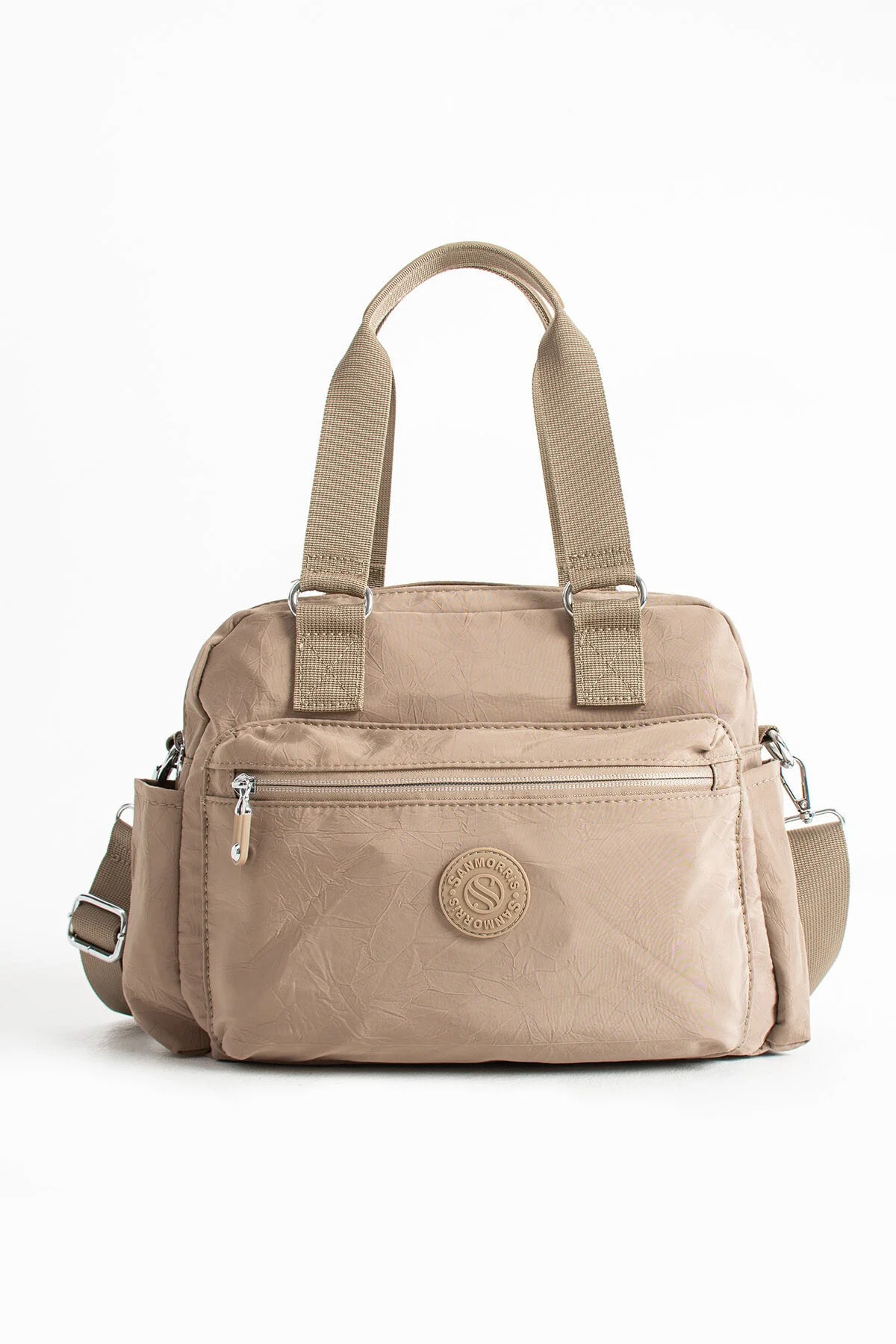 Paraşüt Kumaş 4 Bölmeli Çapraz Askılı El ve Omuz Çantası