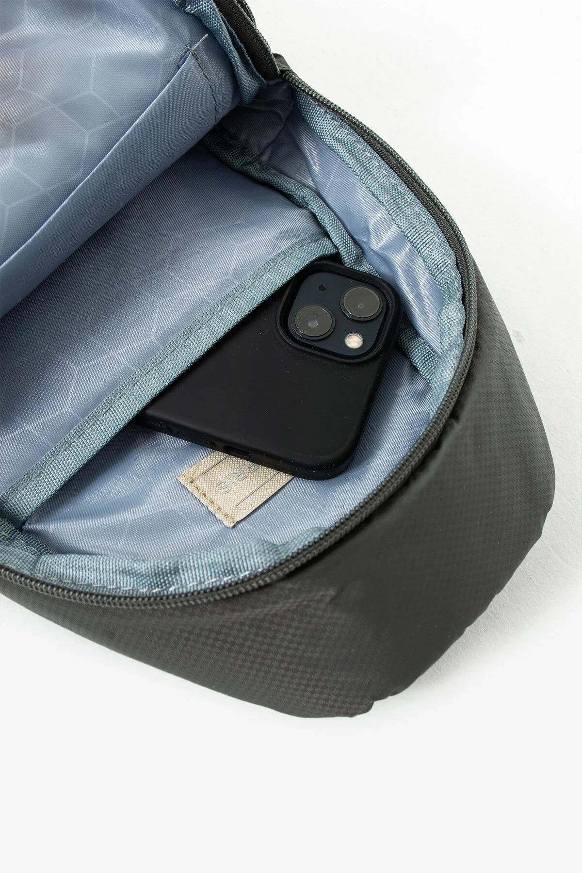 Suya Dayanıklı 3 Bölmeli Unisex Çapraz ve Sırt Çantası - Gri