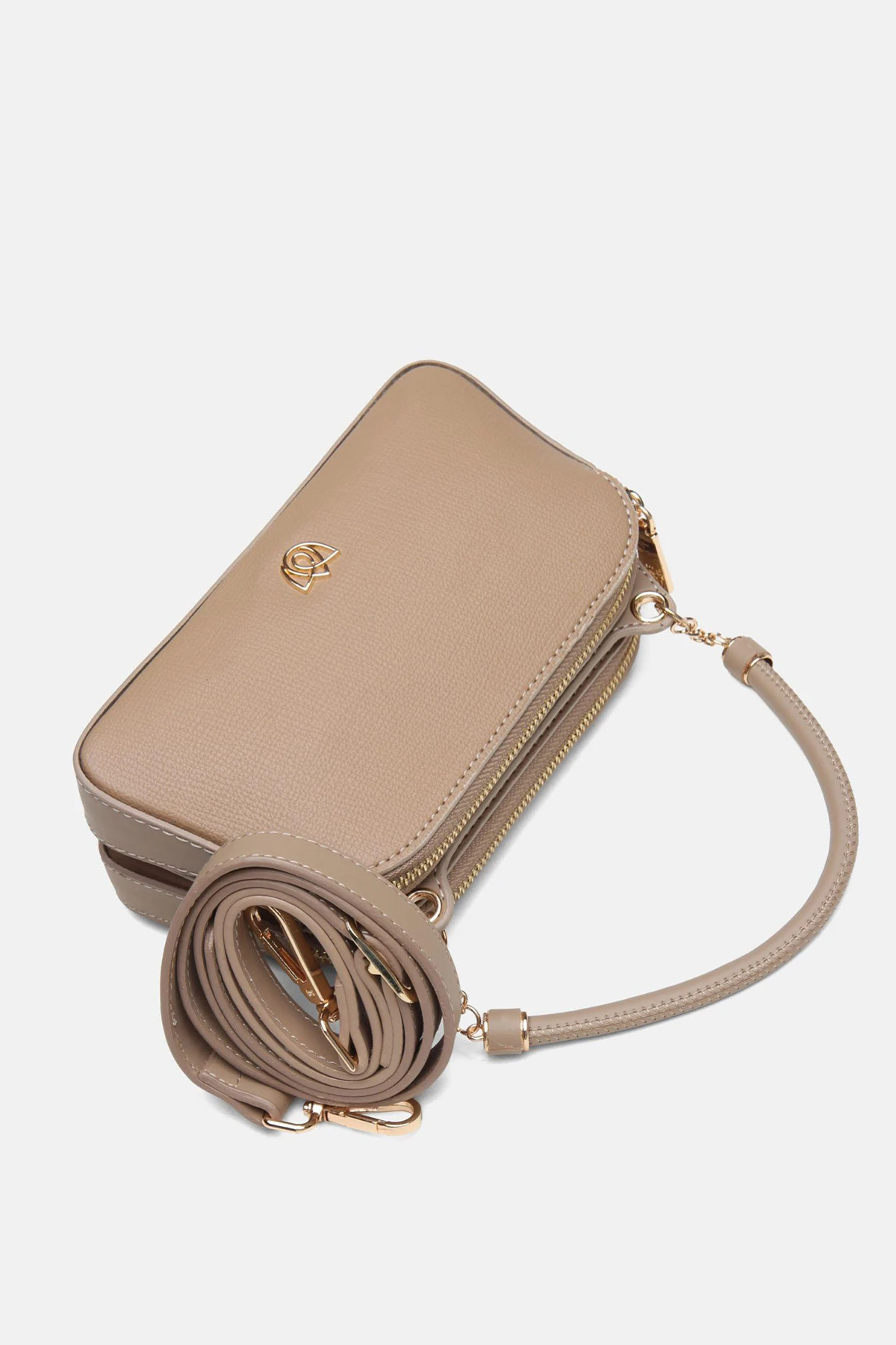 Zincir Detaylı Vegan Deri Fiamma İkiz Çanta