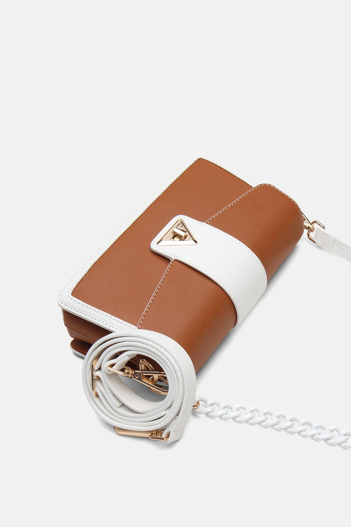 Zincir Detaylı Zoya Kadın Omuz Çantası - Taba