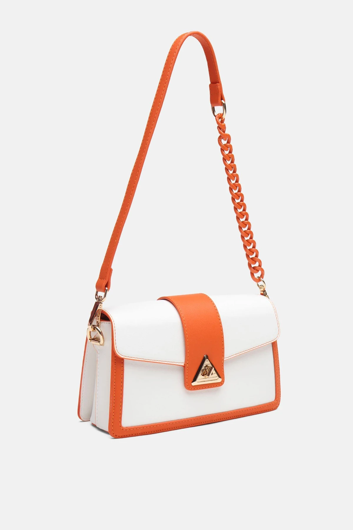 Zincir Detaylı Zoya Kadın Omuz Çantası - Turuncu