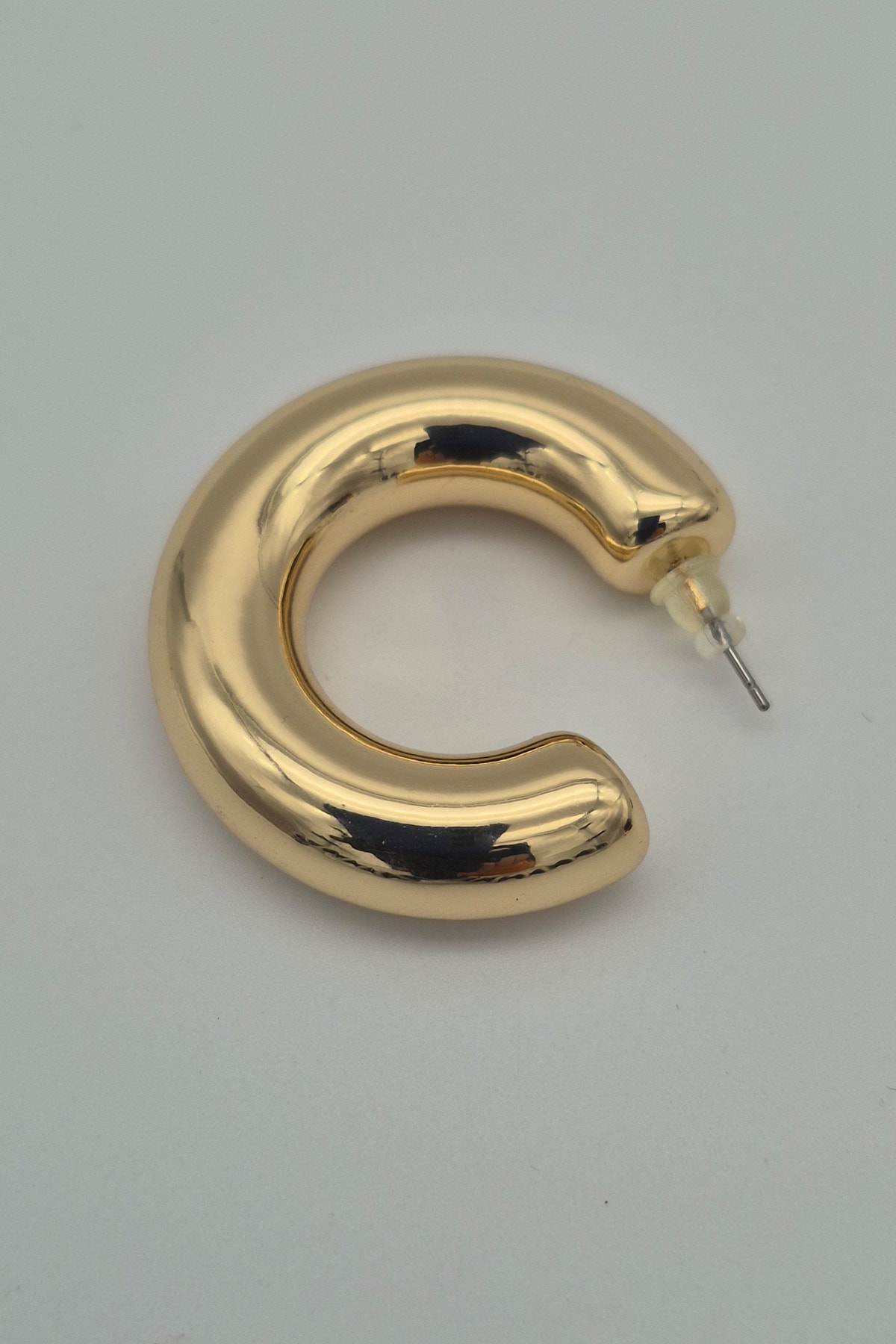 Gold Renkli Halka Küpe