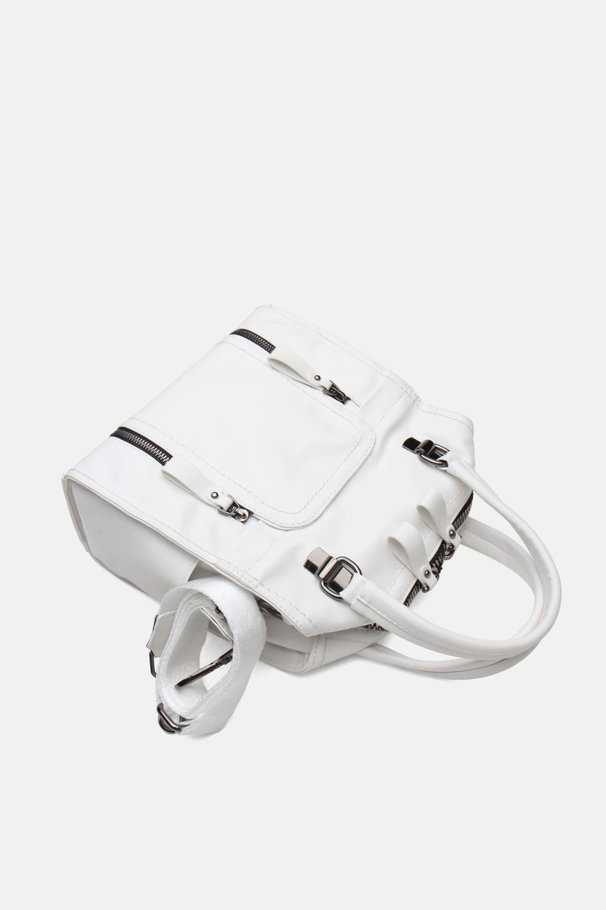 Suni Deri Wendin Kadın El Omuz ve Sırt Çantası