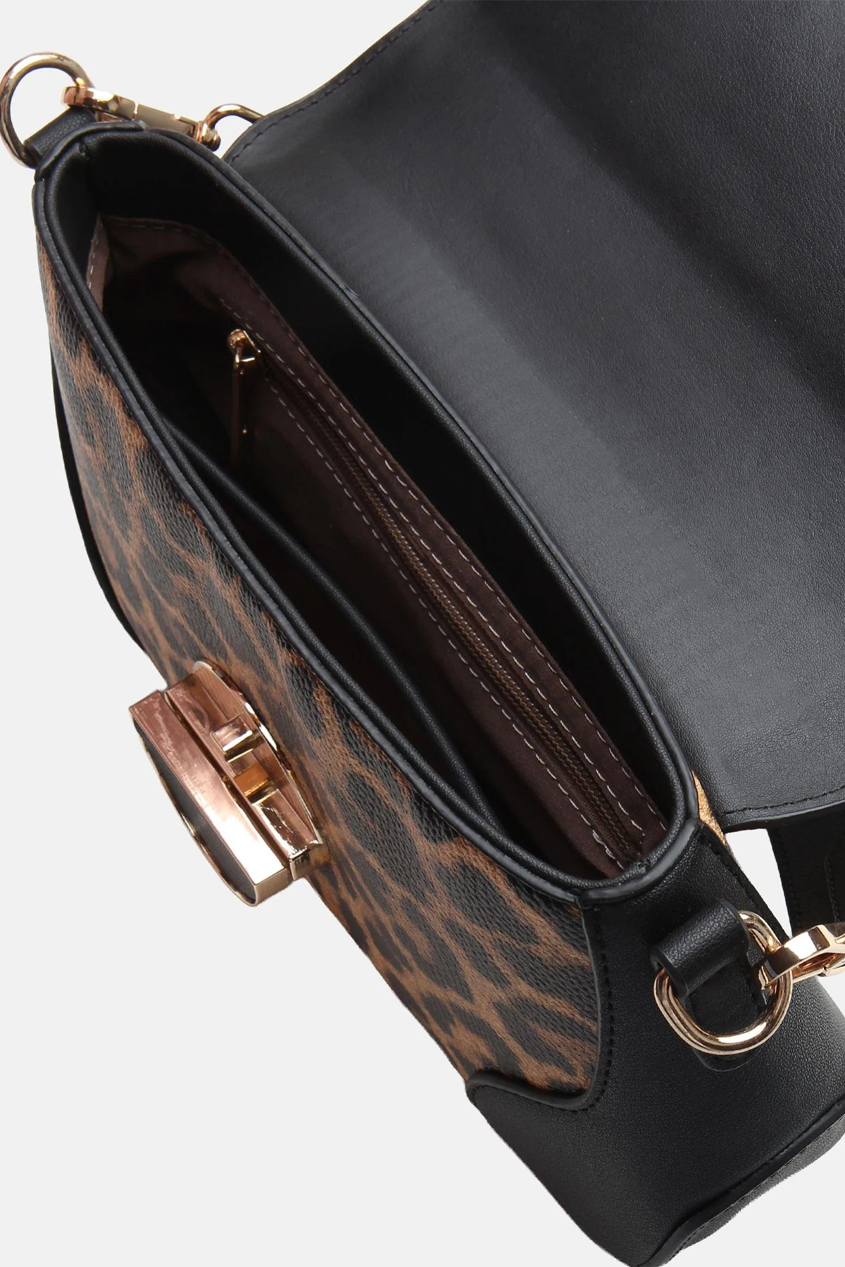 Günlük Kullanım Sienna Kadın Omuz Çantası - Leopar