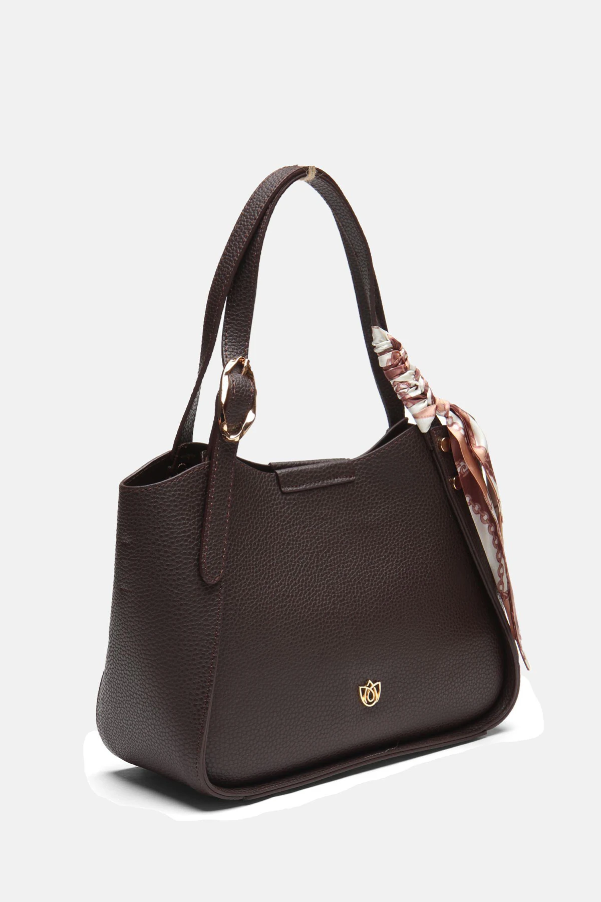 Yavru Çantalı Modern Tasarım Arwen Kadın Omuz Çantası - Kahverengi