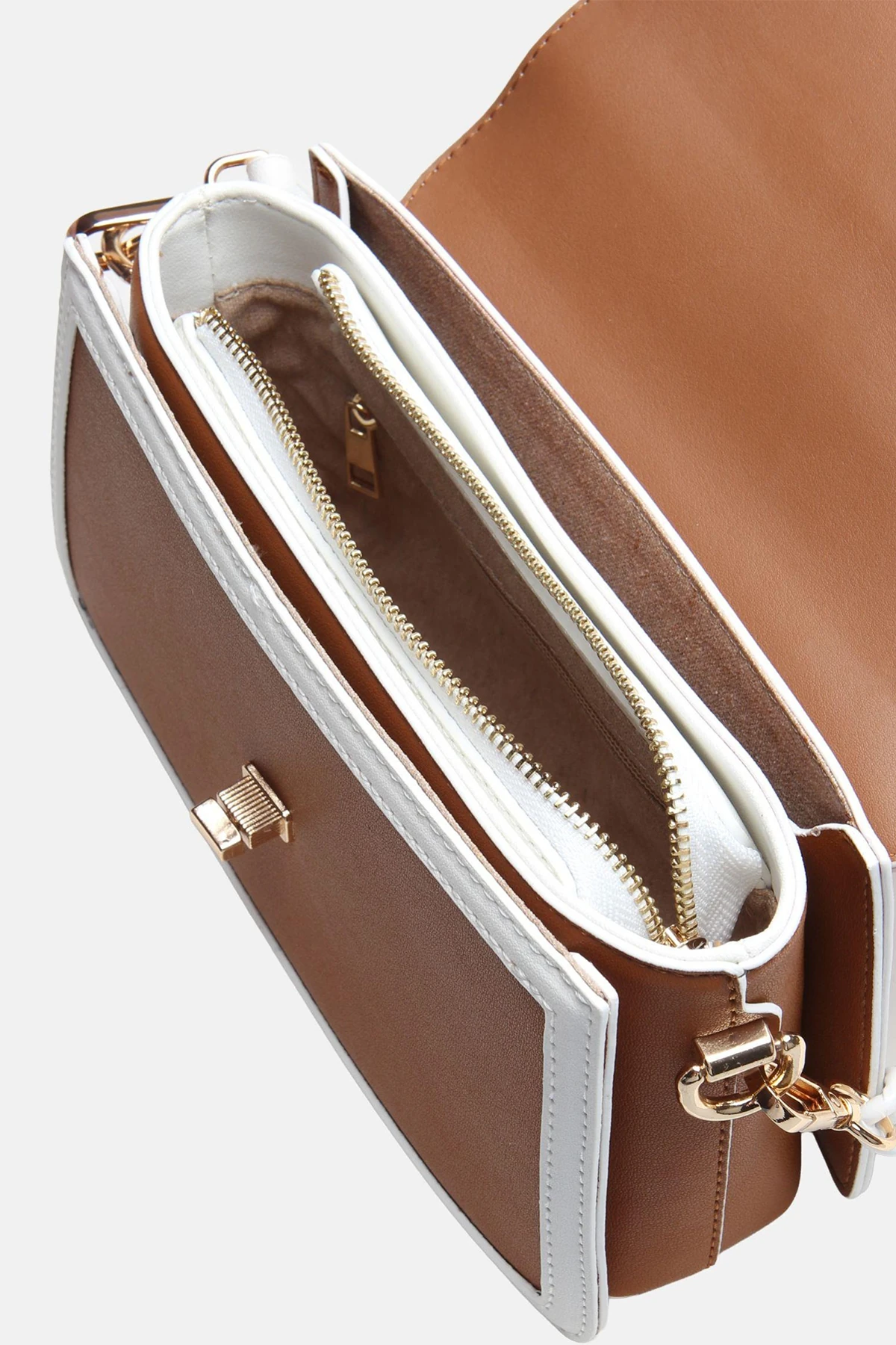 Zincir Detaylı Zoya Kadın Omuz Çantası - Taba