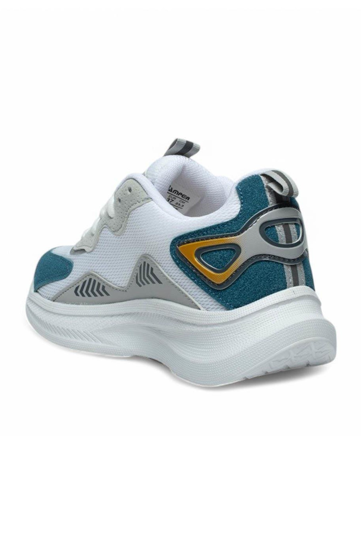 Anorak Kadın Sneaker Günlük Yürüyüş Spor Ayakkabı - Beyaz-Mavi