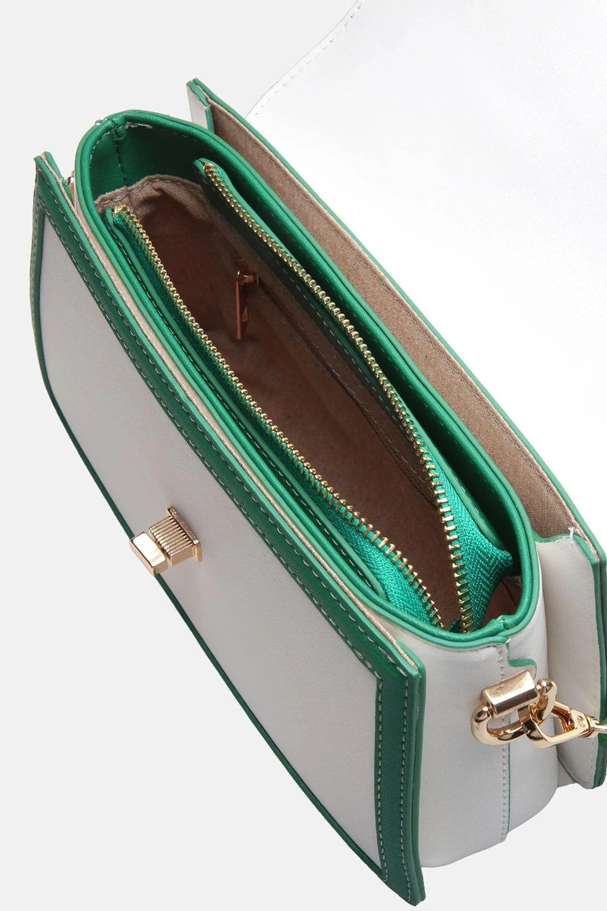 Zincir Detaylı Zoya Kadın Omuz Çantası - Yeşil