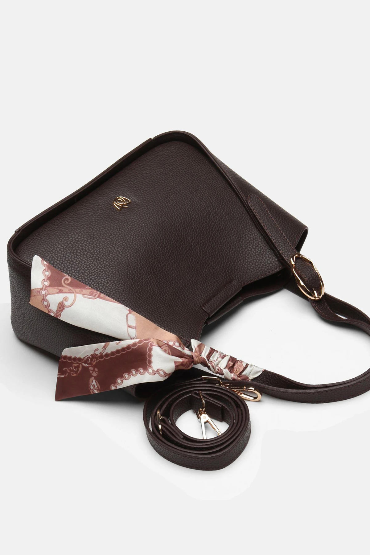 Yavru Çantalı Modern Tasarım Arwen Kadın Omuz Çantası - Kahverengi