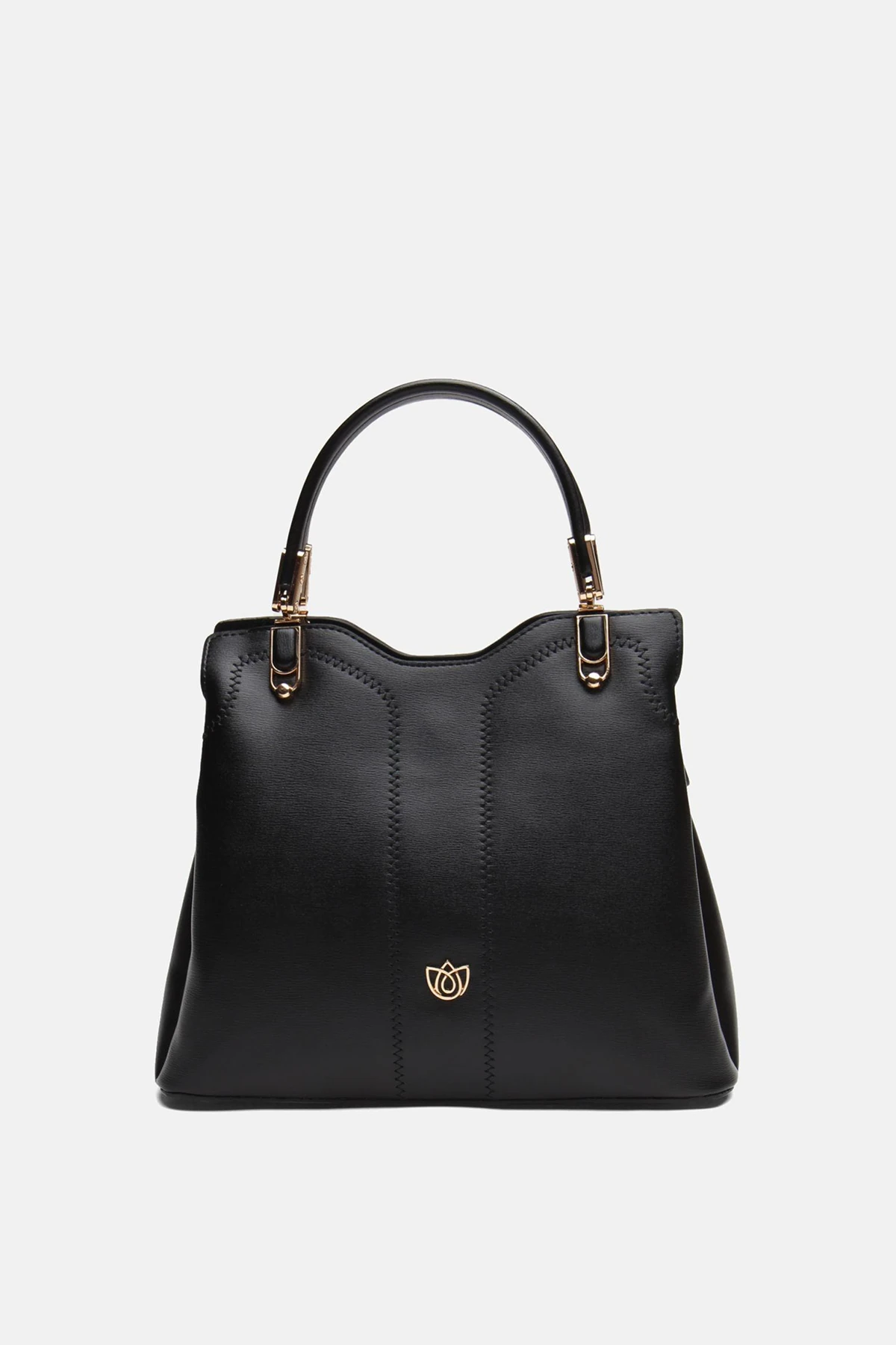 Nakış İşlemeli Valia Kadın El Çantası - Siyah