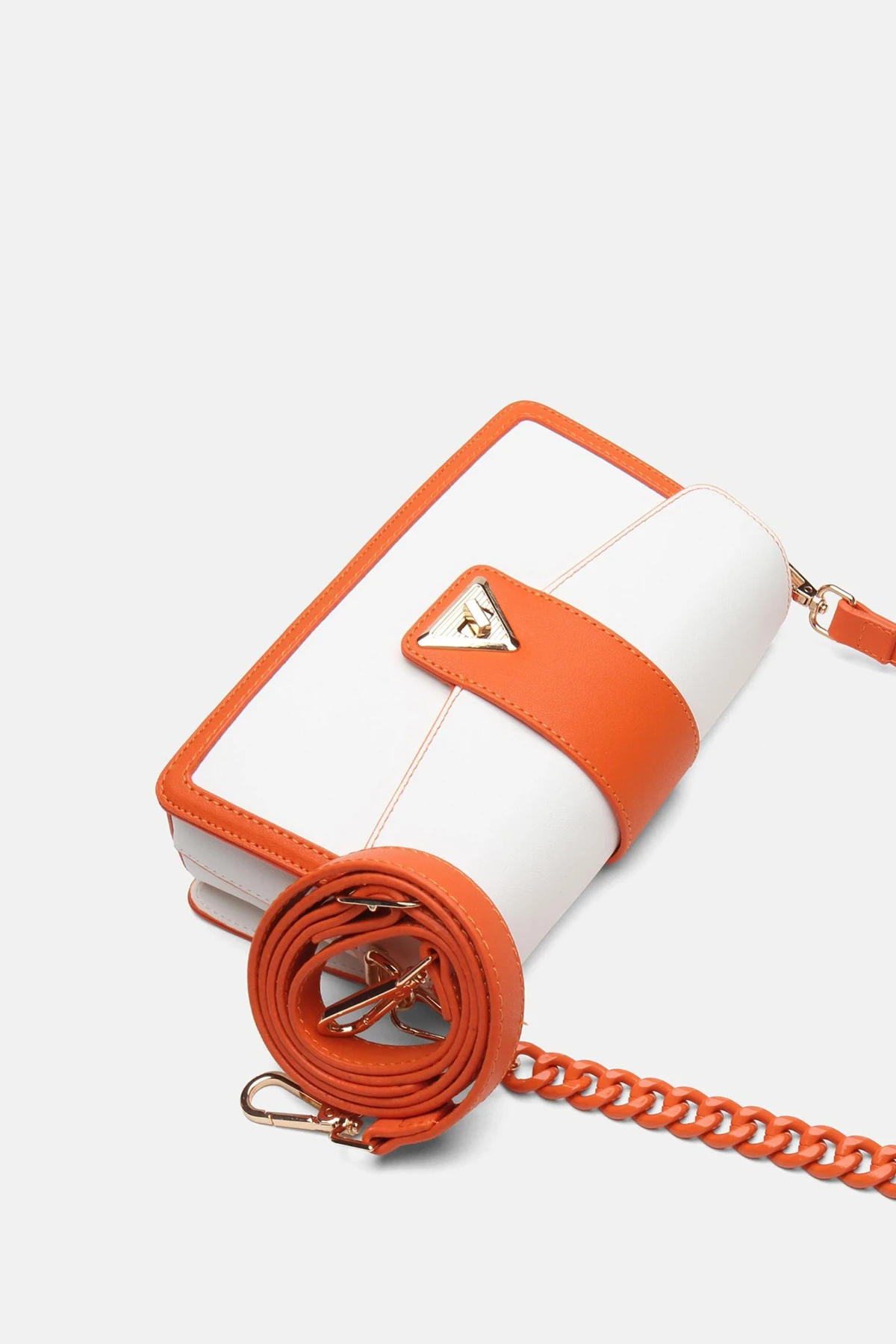 Zincir Detaylı Zoya Kadın Omuz Çantası - Turuncu