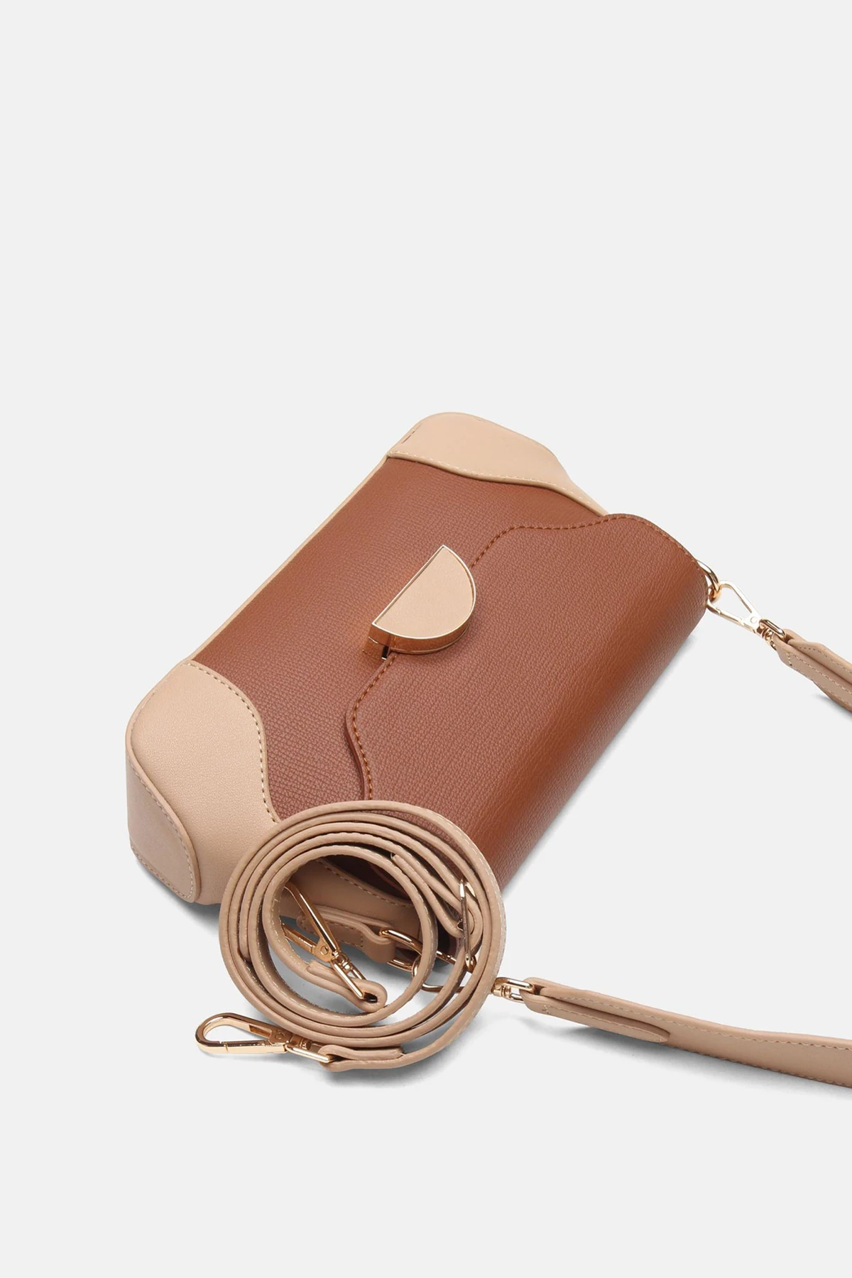 Günlük Kullanım Sienna Kadın Omuz Çantası - Taba Ten