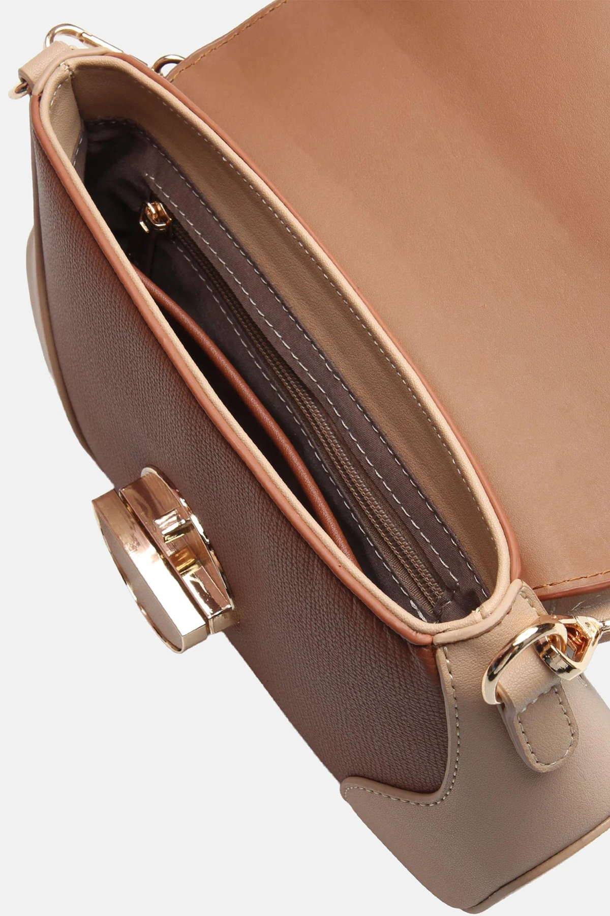 Günlük Kullanım Sienna Kadın Omuz Çantası - Taba Ten