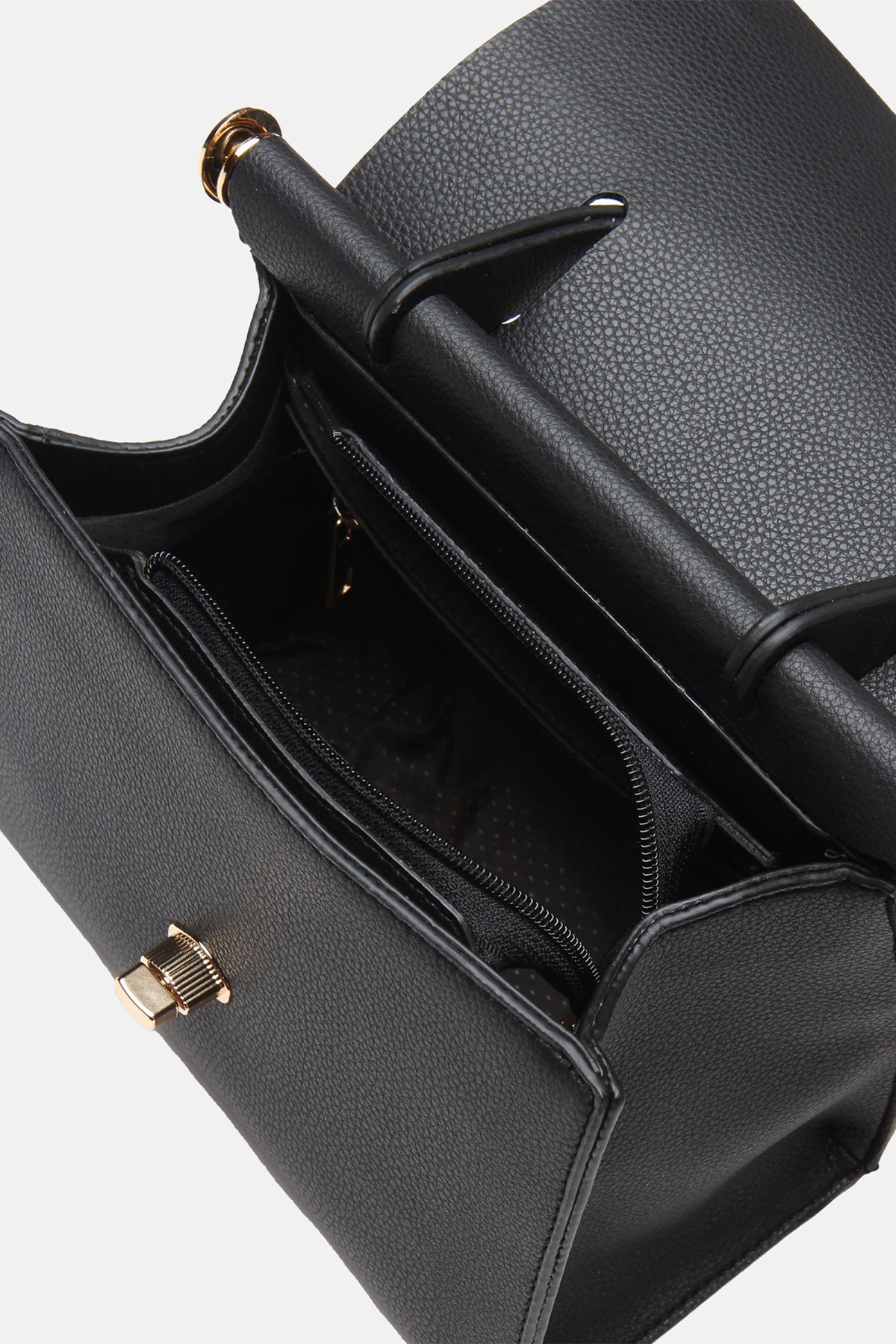 ​Ayarlanabilir Askılı Vamir Kadın El ve Omuz Çantası - Siyah