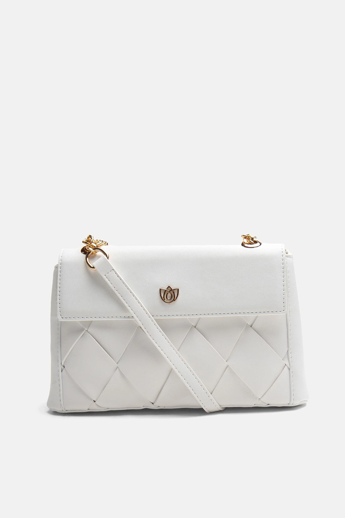 Dört Mevsim Ruven Kadın Omuz Çantası - Beyaz