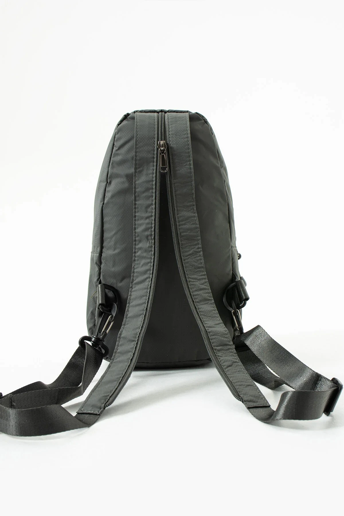 Suya Dayanıklı 3 Bölmeli Unisex Çapraz ve Sırt Çantası - Gri