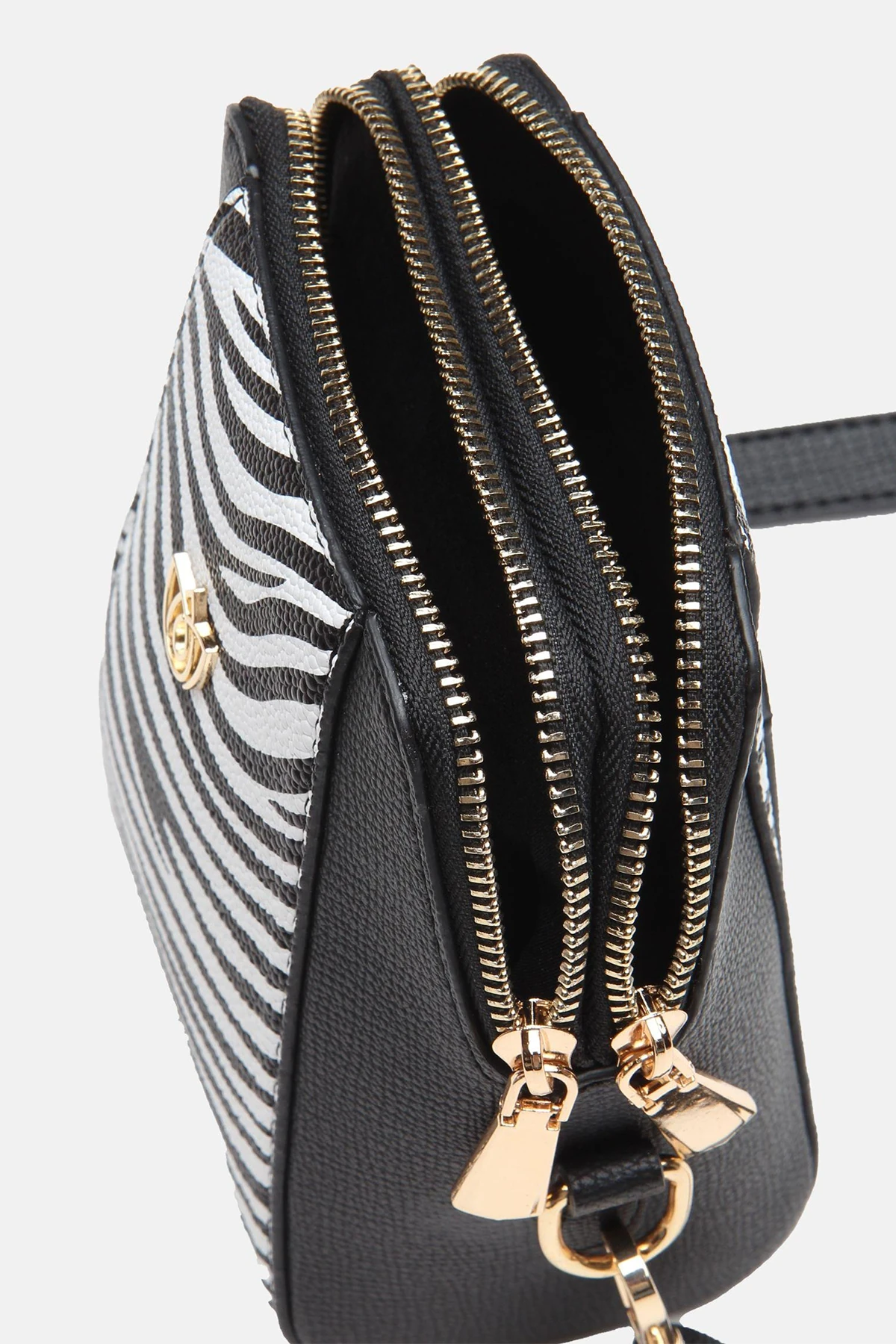 ​Ayarlanabilir Askılı Idril Çapraz Kadın Çantası - Zebra