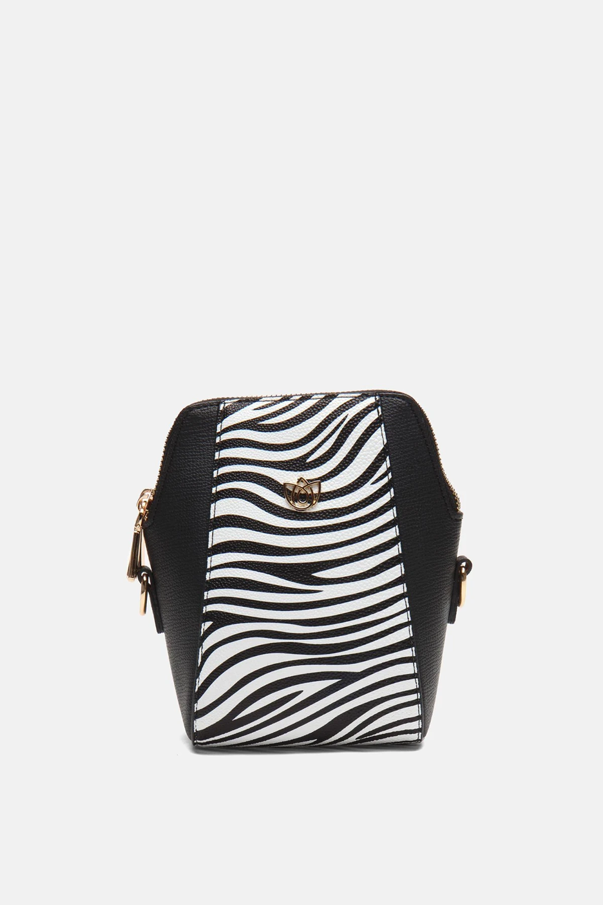 ​Ayarlanabilir Askılı Idril Çapraz Kadın Çantası - Zebra