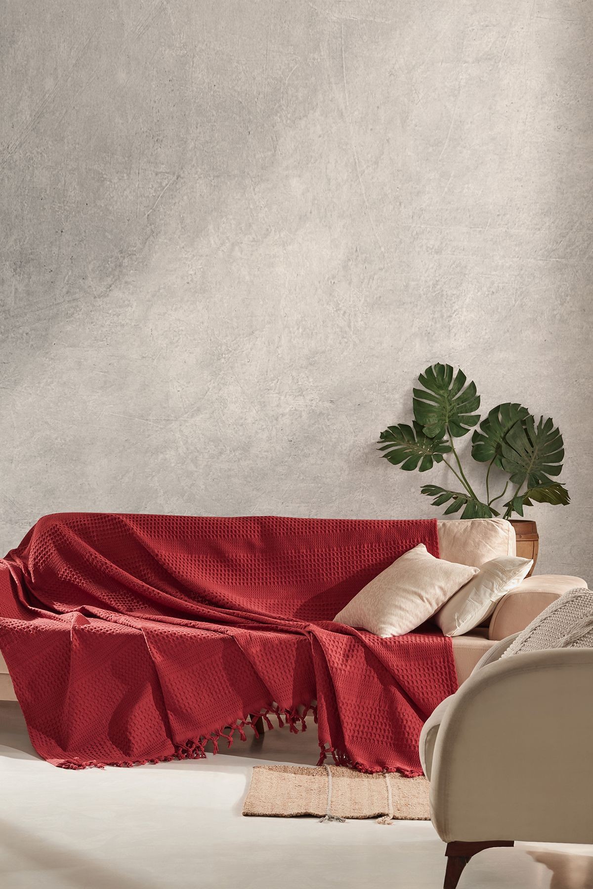 Bali Pamuklu Çift Kişilik Pike 220x240 Çok Amaçlı Örtü Çift Kişilik Koltuk Örtüsü