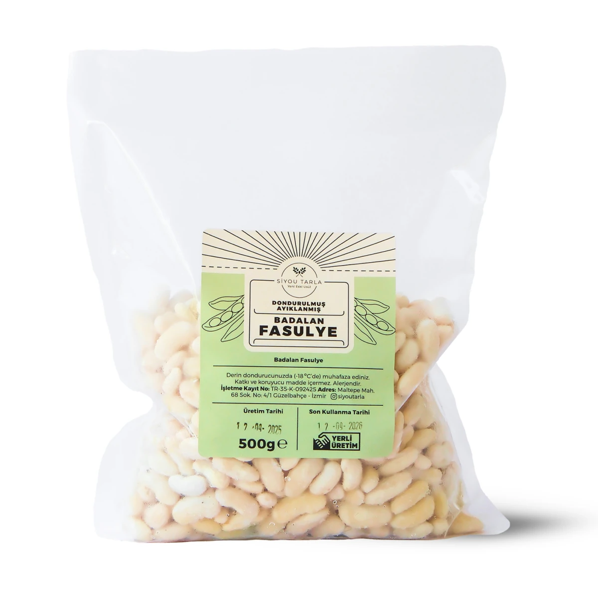 Dondurulmuş Badalan Fasulye