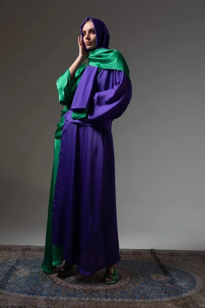 İtalyan İpek Kumaş Luxury Abaya