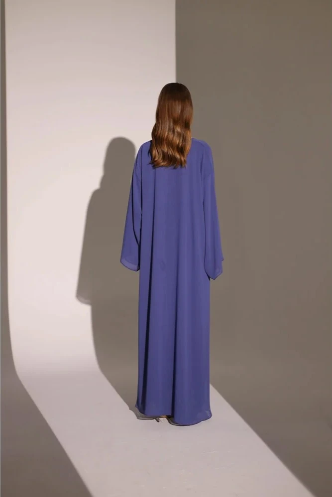 Mor Salaş Düz Abaya