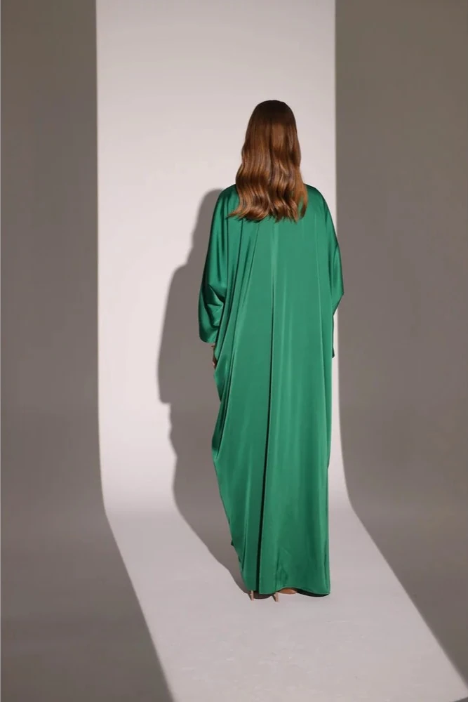 Yeşil İpek Abaya