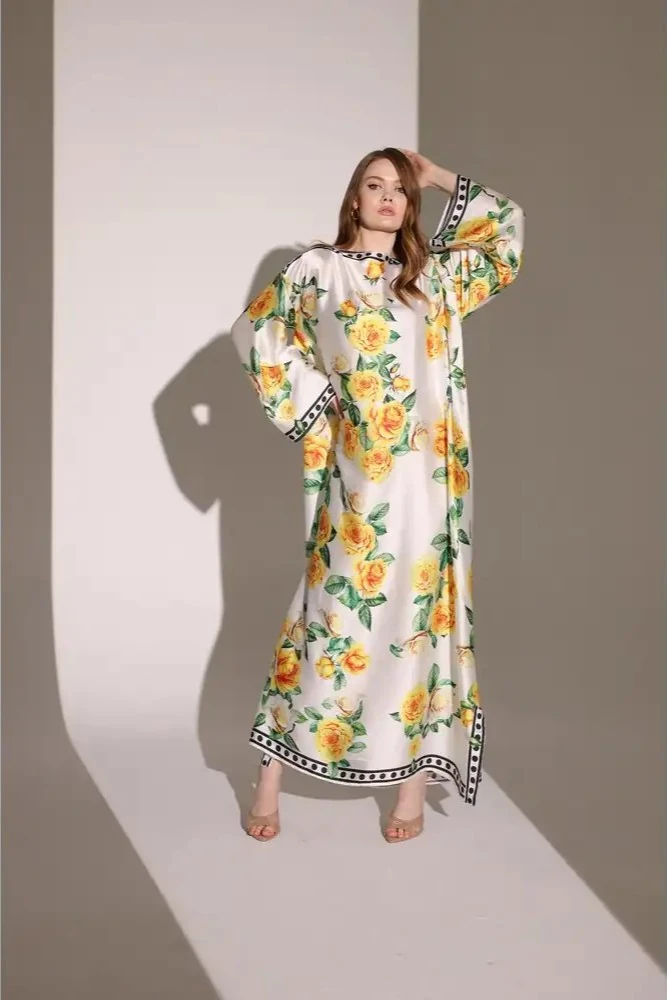 2 Şekilli İpek Elbise