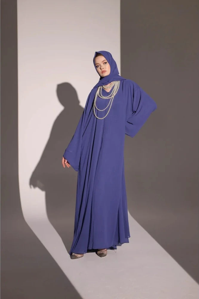 Mor Salaş Düz Abaya