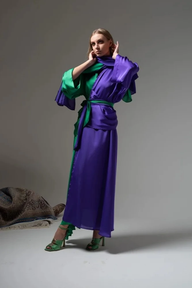 İtalyan İpek Kumaş Luxury Abaya